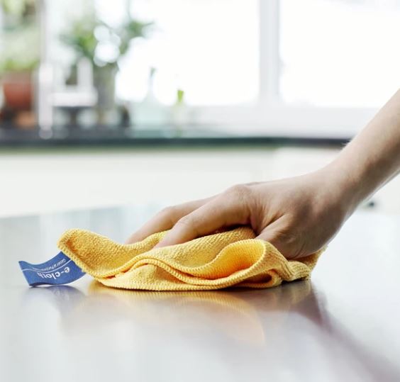 E-Cloth General Purpose Cleaning Cloth - Microfiber Dusting & Polishing Cloth for Home, Kitchen, Bathroom, and Car Cleaning
