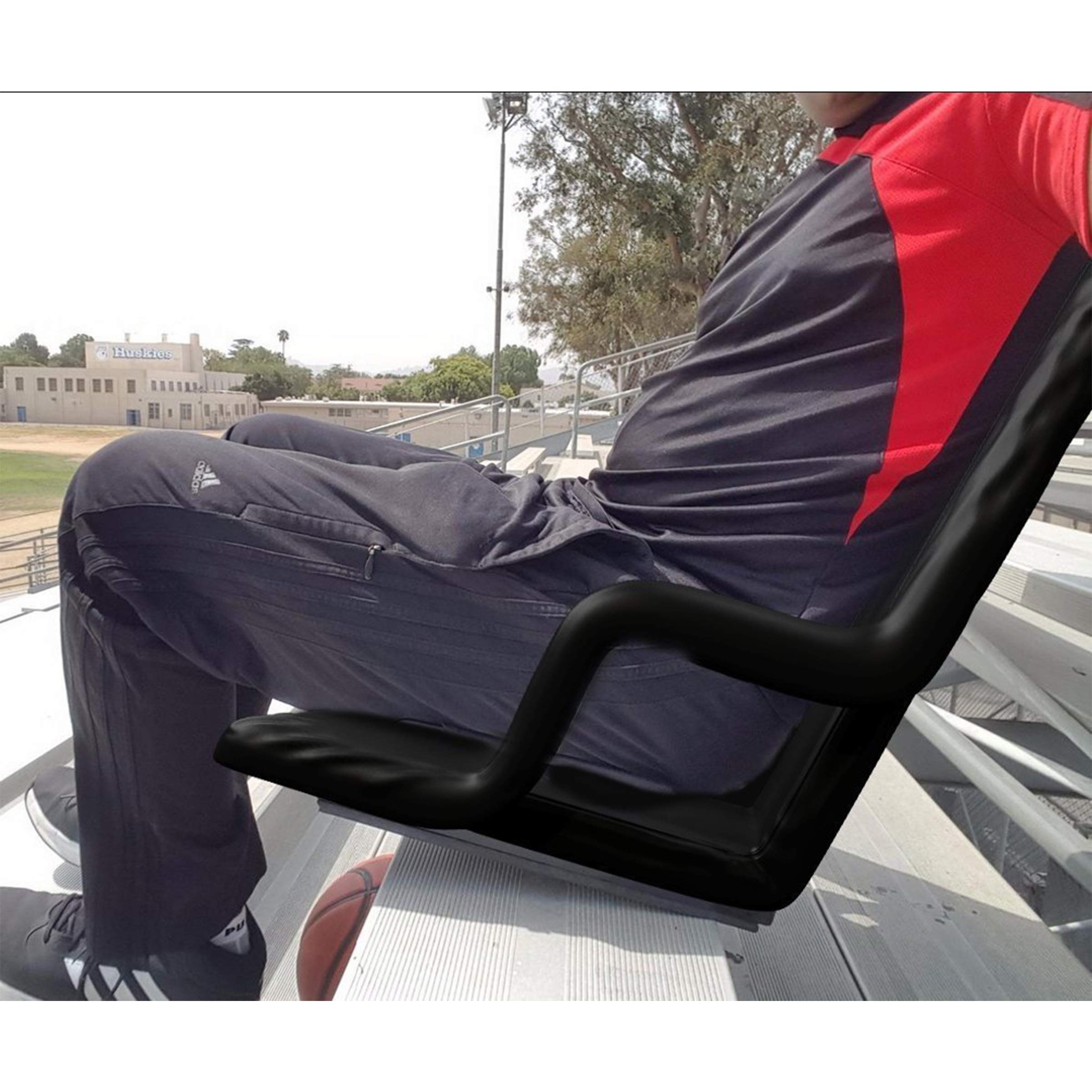 Comfortable Wide Stadium Seat Cushion - Portable Bleacher Chair for Outdoor Sports, Concerts & Events - Perfect for Football, Baseball, Soccer Games & Picnics