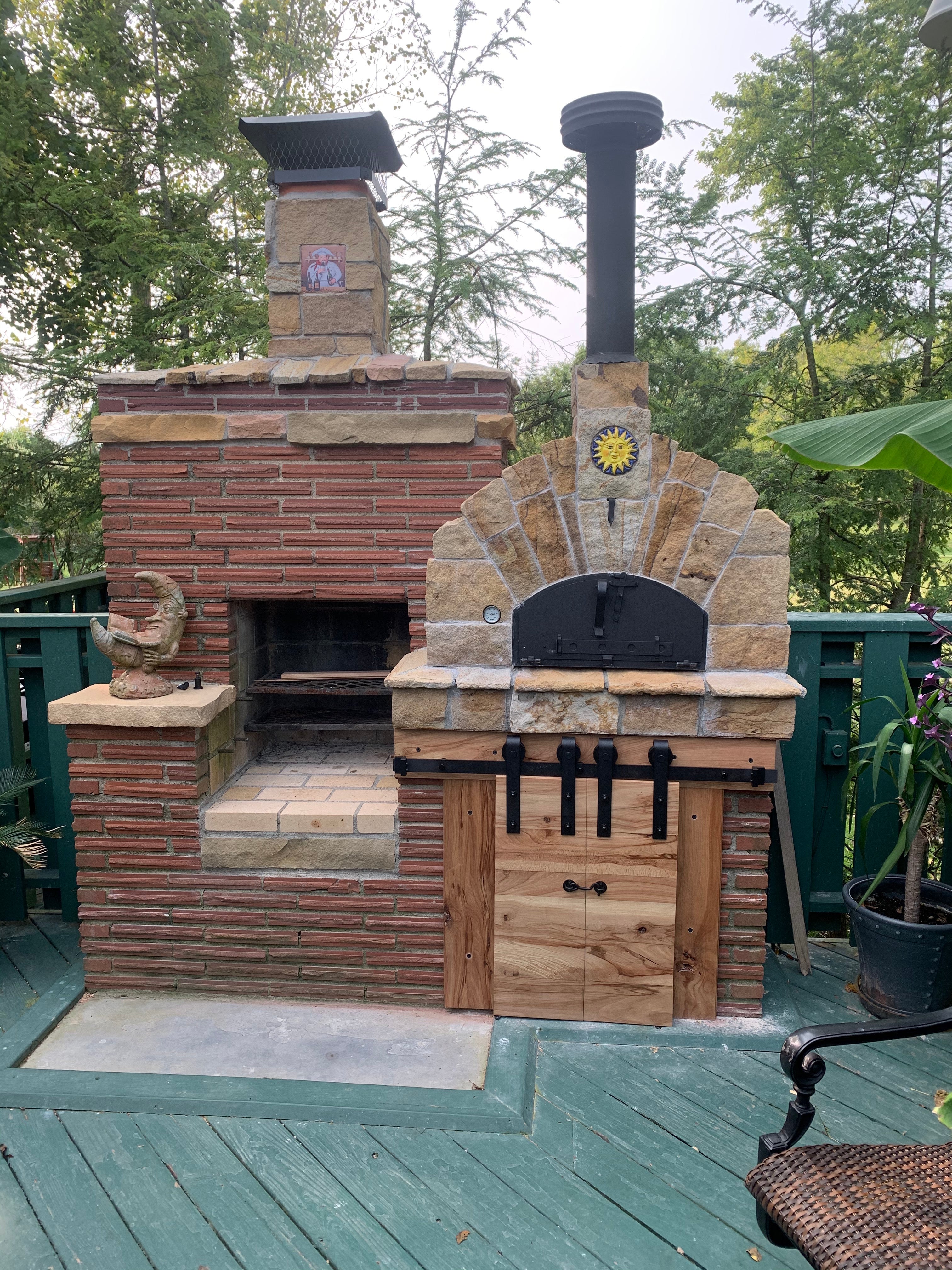 Builders Custom Model Pizzaioli Wood Fired Hybrid Pizza Oven - Perfect for Outdoor Cooking, Backyard Parties & Authentic Italian Pizza Making