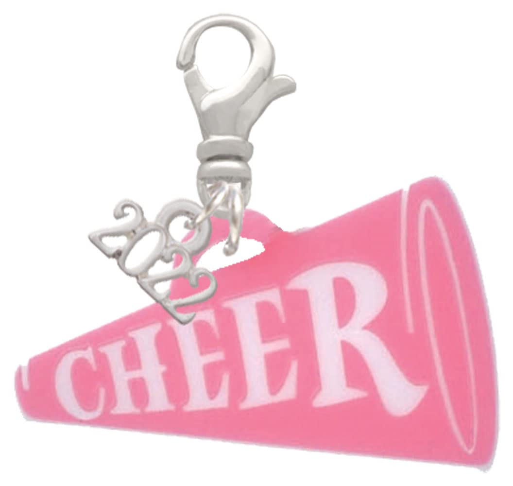 Delight Acrylic Cheer Megaphone Charm - 1.25
