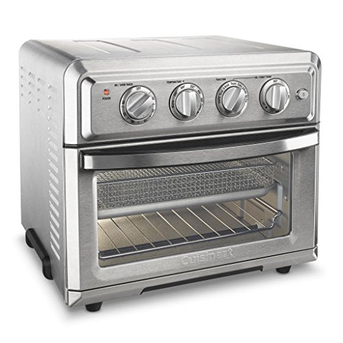 Cuisinart TOA-60 Air Fryer Toaster Oven Combo - 12-in-1 Countertop Convection Oven with Bake, Broil, Toast & Air Fry Functions - Perfect for Small Kitchens, Dorms & RV Cooking (Silver)