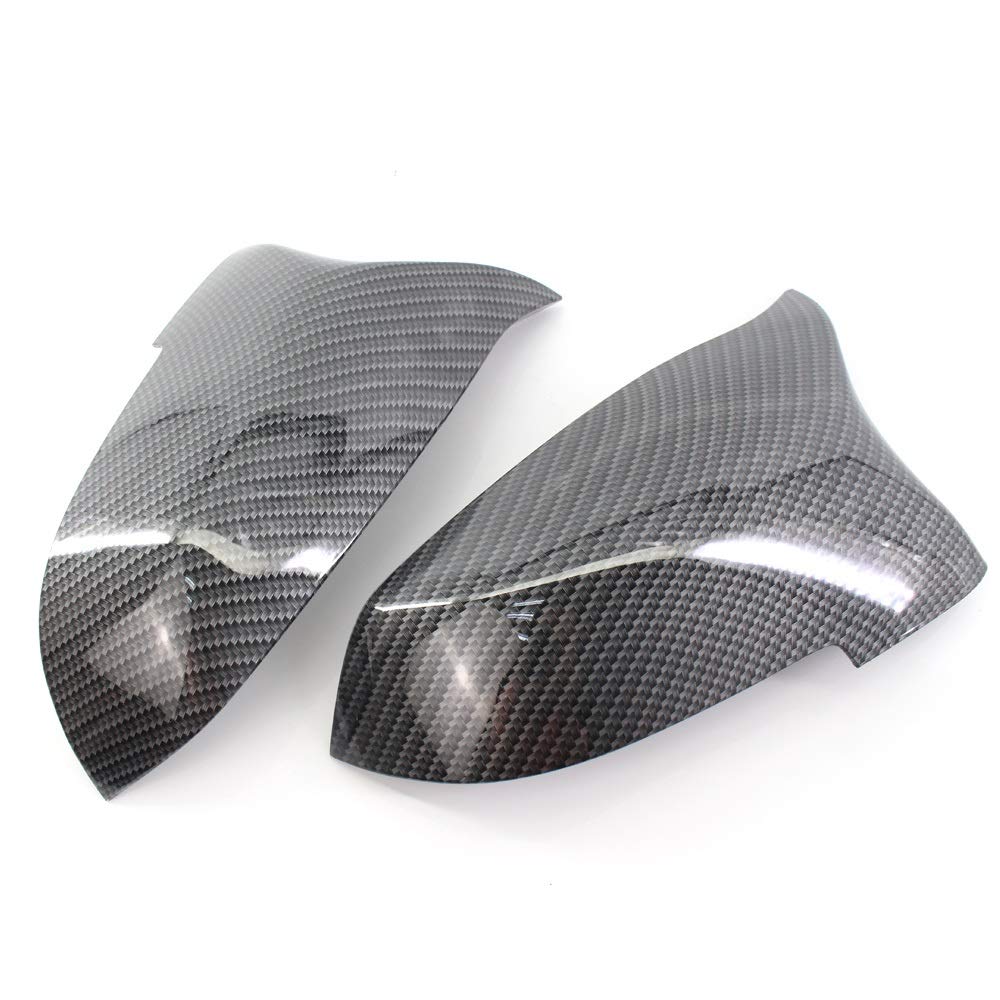 BMW Side Door Mirror Cover - XLL Auto Side Wing Mirror Replacement Shell Caps for Left & Right Rearview Mirrors (Perfect for Parking & Safety)