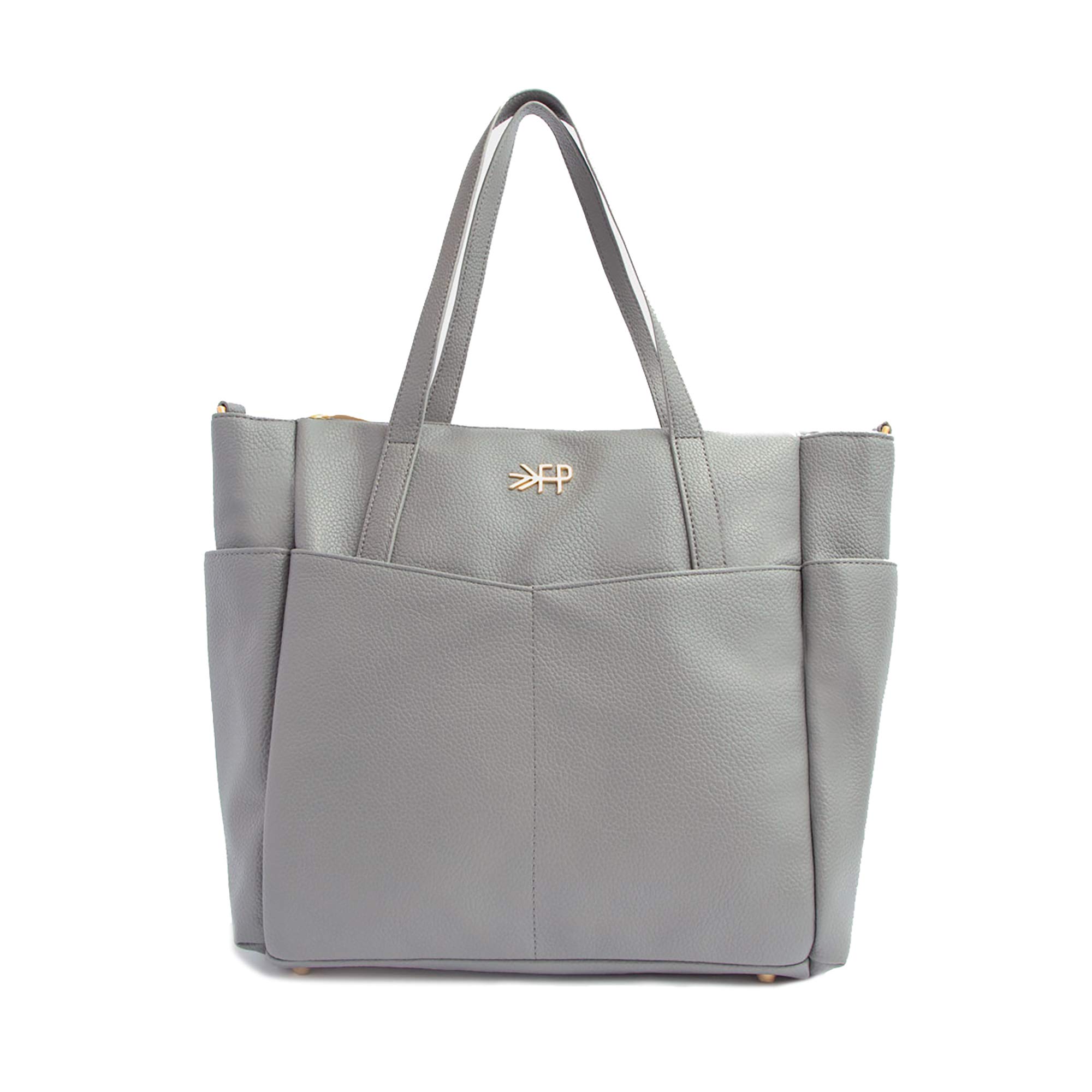 Freshly Picked Classic Carryall Bag - Large Tote with 10 Pockets, Wipeable Vegan Leather Diaper Bag & Travel Organizer | Perfect for Moms, Work Commute & Weekend Getaways