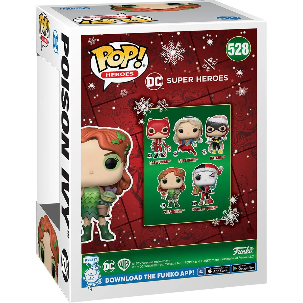 DC Comics Holiday 2024 Poison Ivy Funko Pop! Vinyl Figure #528 - Exclusive Collectible for Christmas Gifts & Superhero Fans