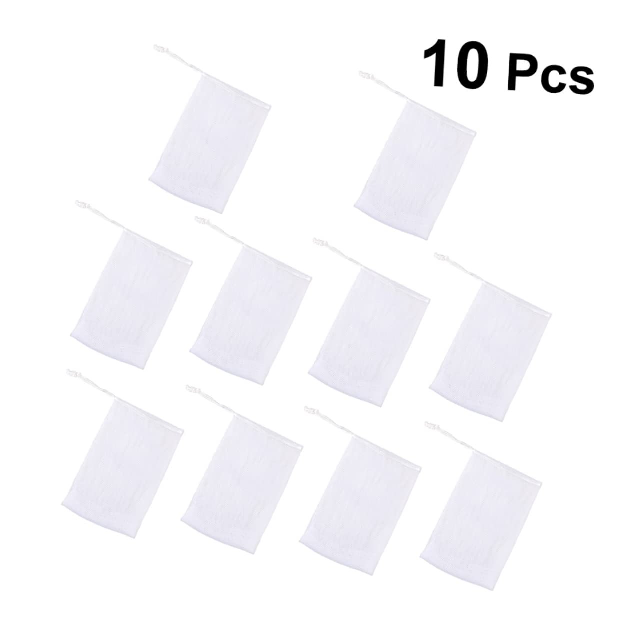 10-Pack Foaming Soap Nets with Lid - Mesh Soap Bags for Bar Soap, Shower & Facial Cleansing | Travel-Friendly Soap Savers for Bathroom, Gym & On-the-Go Use