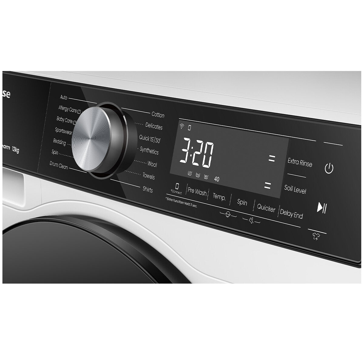 Hisense 12kg Series 5 Front Load Washing Machine HWF5S1214 - Energy Efficient, Quiet Operation for Laundry Rooms & Apartments | Perfect for Families & Small Spaces