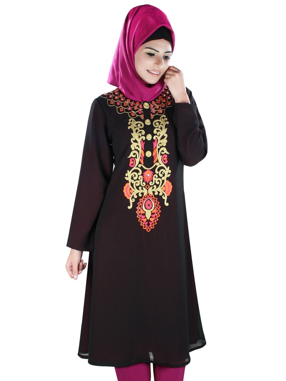 Stylish Aaleyah Tunic for Women - Comfortable Flowy Blouse Top for Casual Wear, Work & Special Occasions