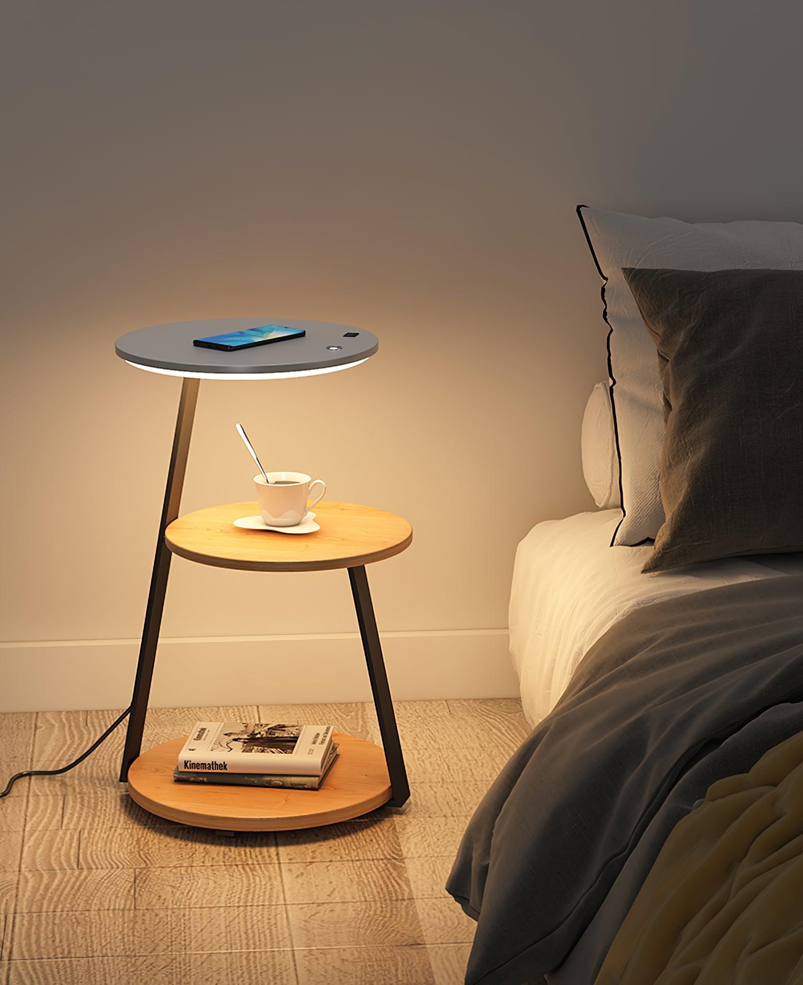 Antony Side Floor Lamp - Modern LED Standing Lamp with Adjustable Brightness for Living Room, Bedroom & Office - Warm White Light for Reading, Relaxing & Decor