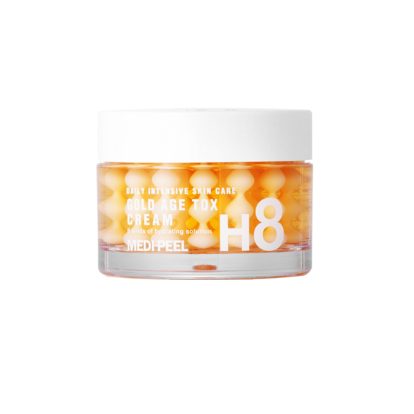 Medi Peel Gold Age Tox H8 Anti-Aging Cream - Hydrating & Firming Face Moisturizer for Wrinkles & Fine Lines - Perfect for Night Skincare Routine & Daily Anti-Aging Regimen