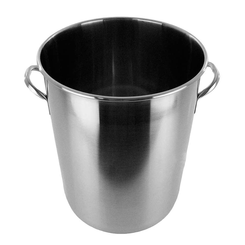 53 Quart Stainless Steel Stock Pot with Strainer Basket - Commercial Grade Stockpot & Fryer (15.5