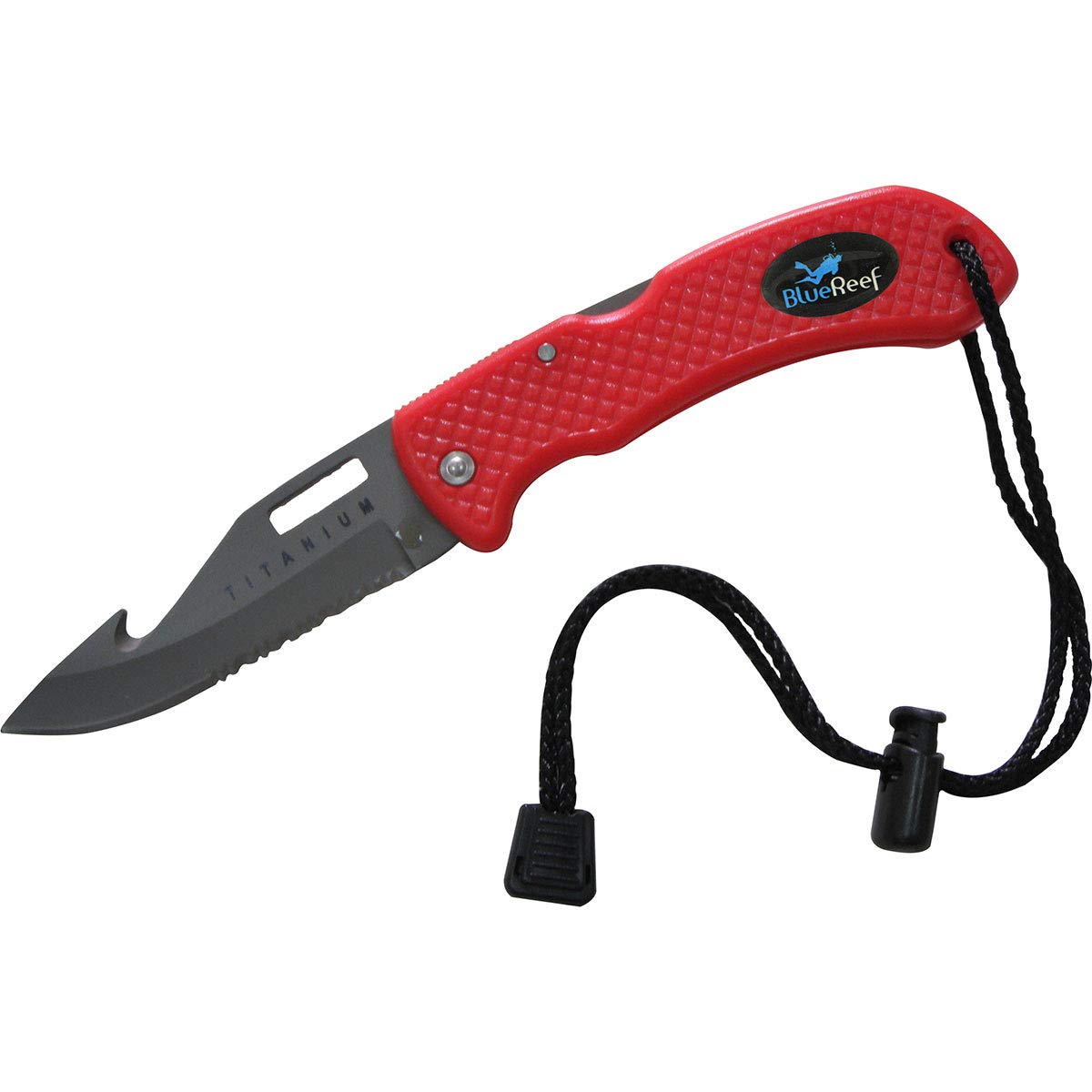 Premium Titanium Folding Knife for Scuba Diving - Lightweight, Corrosion-Resistant Green Survival Knife | Perfect for Underwater Adventures, Camping & Outdoor Activities
