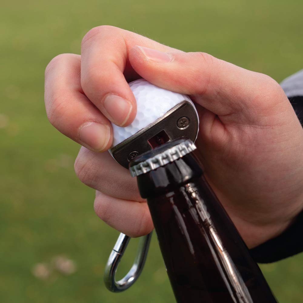 Personalized Golf Ball Bottle Opener - Unique Groomsmen Gift for Golf Lovers, Handmade from Real Golf Ball - Perfect for Weddings, Bachelor Parties & Golf Tournaments