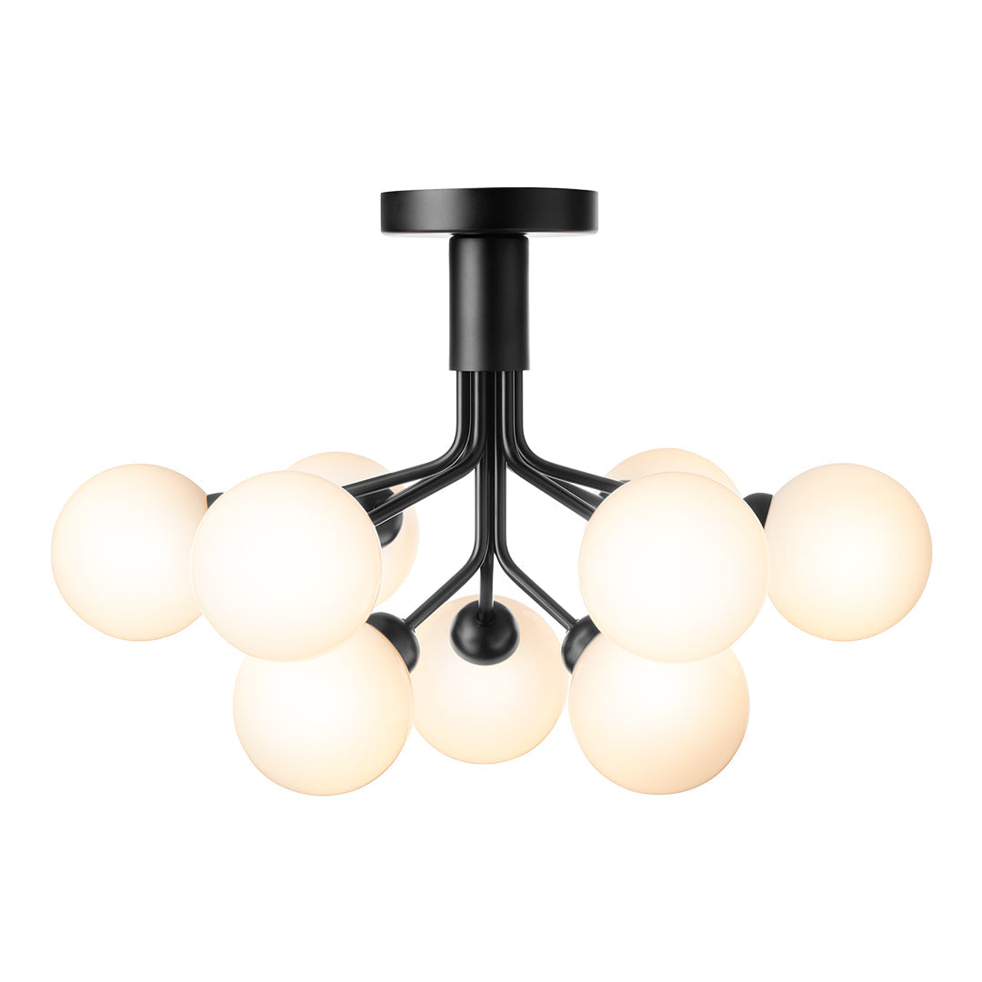 Apiales 9 Inch Modern Ceiling Light Fixture - Energy Efficient LED Flush Mount for Bedroom, Living Room, Kitchen & Hallway Lighting