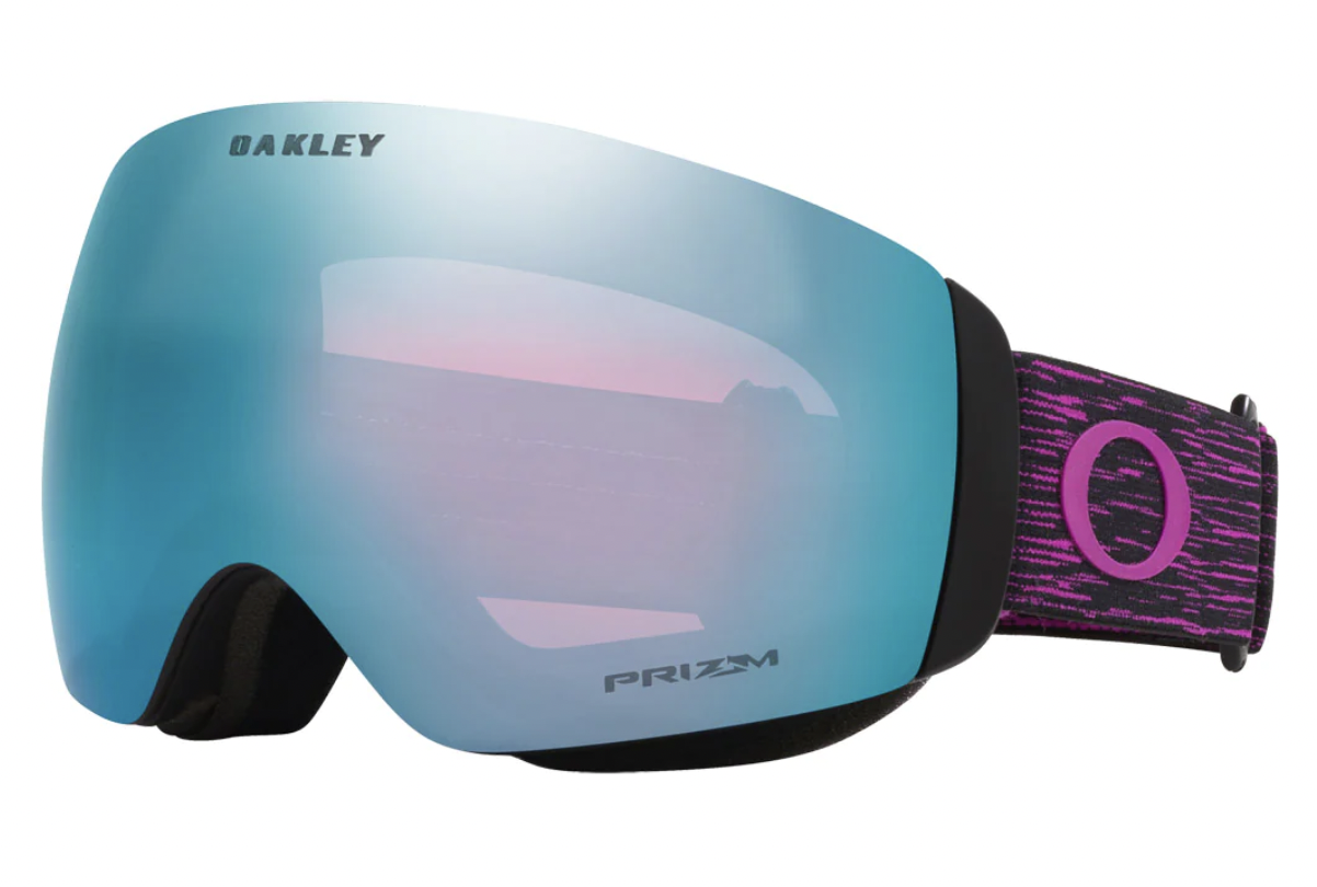 Oakley Flight Deck Goggle M Purple Haze with Prizm Sapphire Lens - Ski & Snowboard Goggles for Men - UV Protection & Anti-Fog for Winter Sports