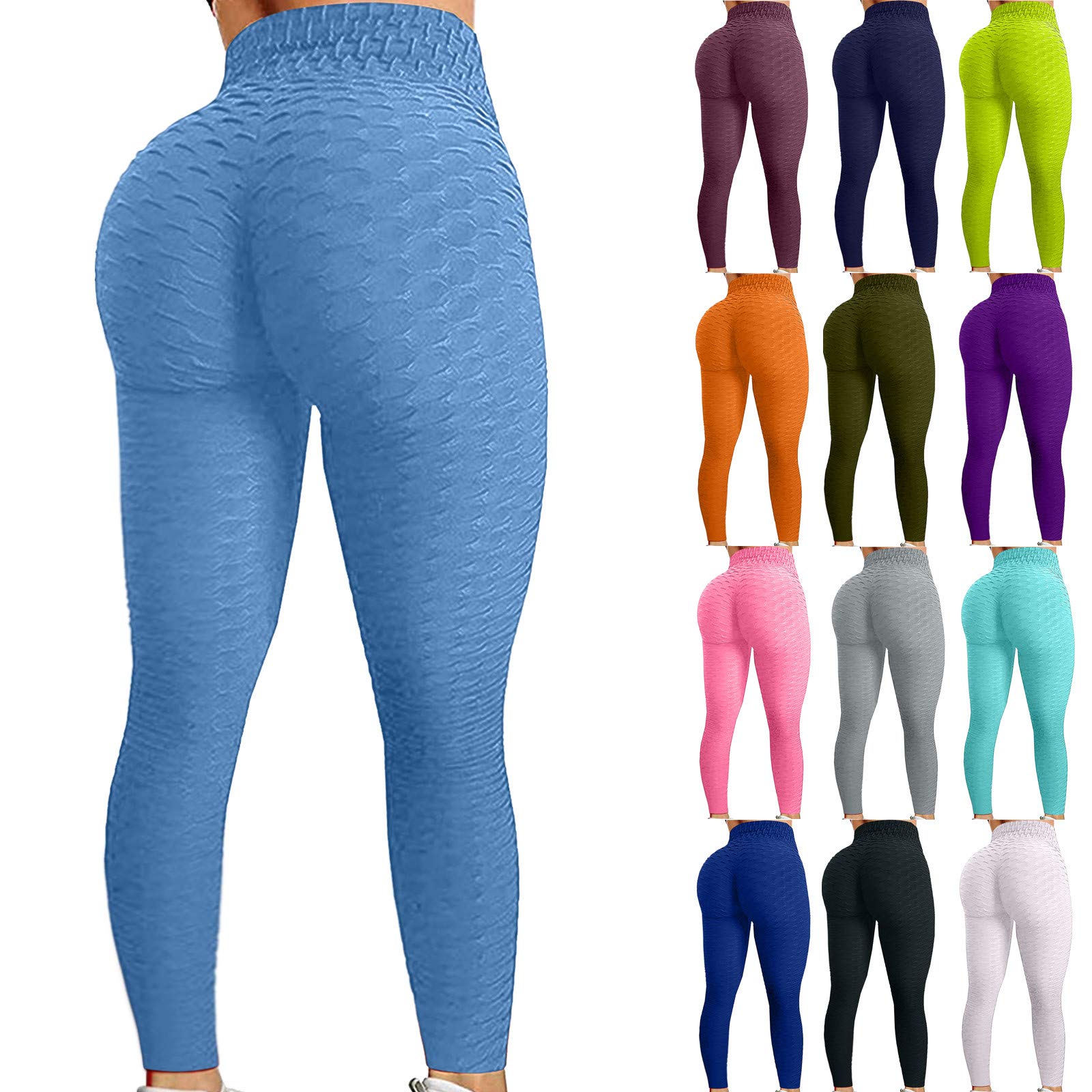 Fankle Women's High Waist Yoga Pants - Tummy Control & Butt Lifting Workout Leggings for Gym, Running & TikTok Fashion | Anti-Cellulite Booty Tights for Women's Fitness & Casual Wear
