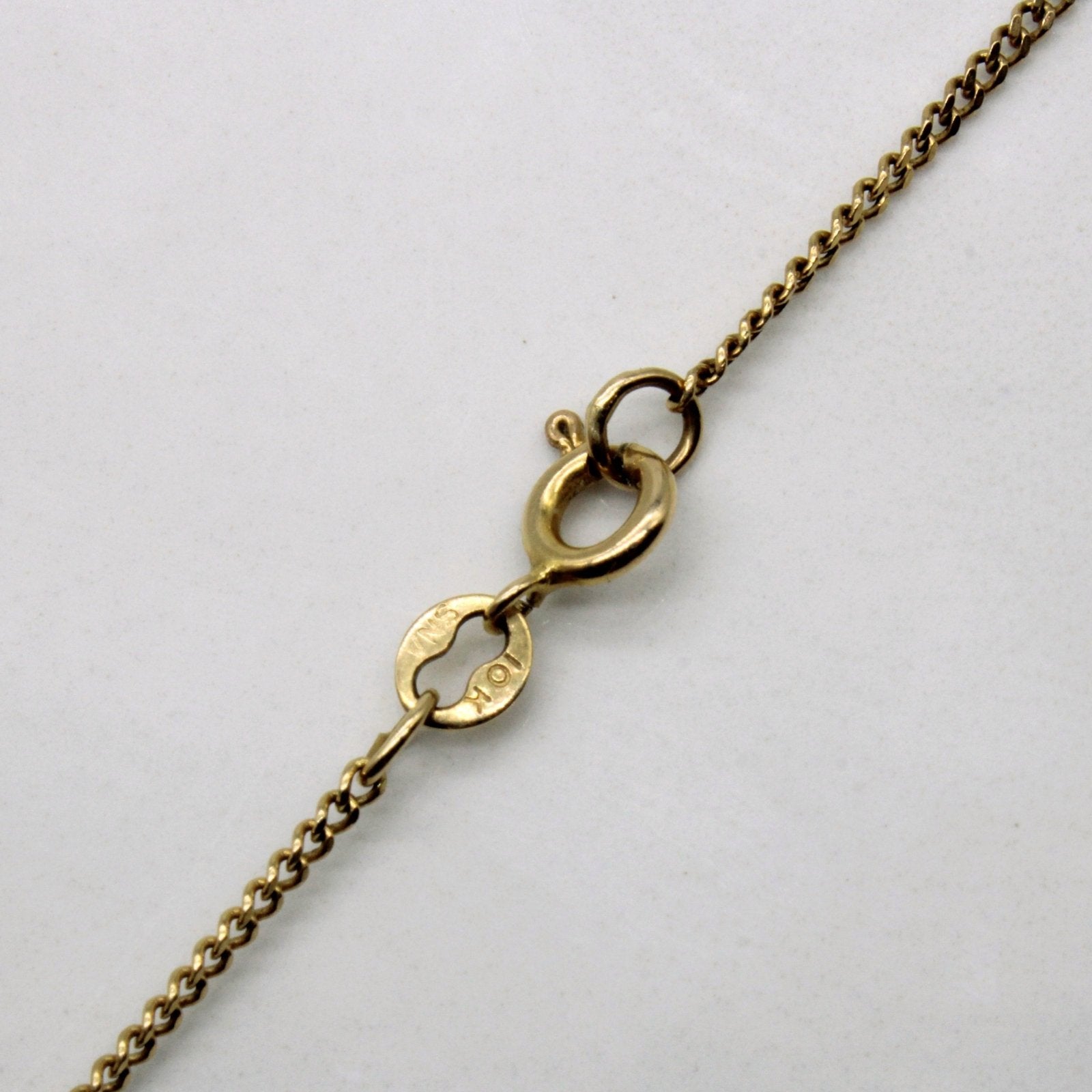 10K Yellow Gold Ball Link Chain Necklace - 16 Inch Classic Dainty Jewelry for Women, Perfect for Layering & Everyday Wear
