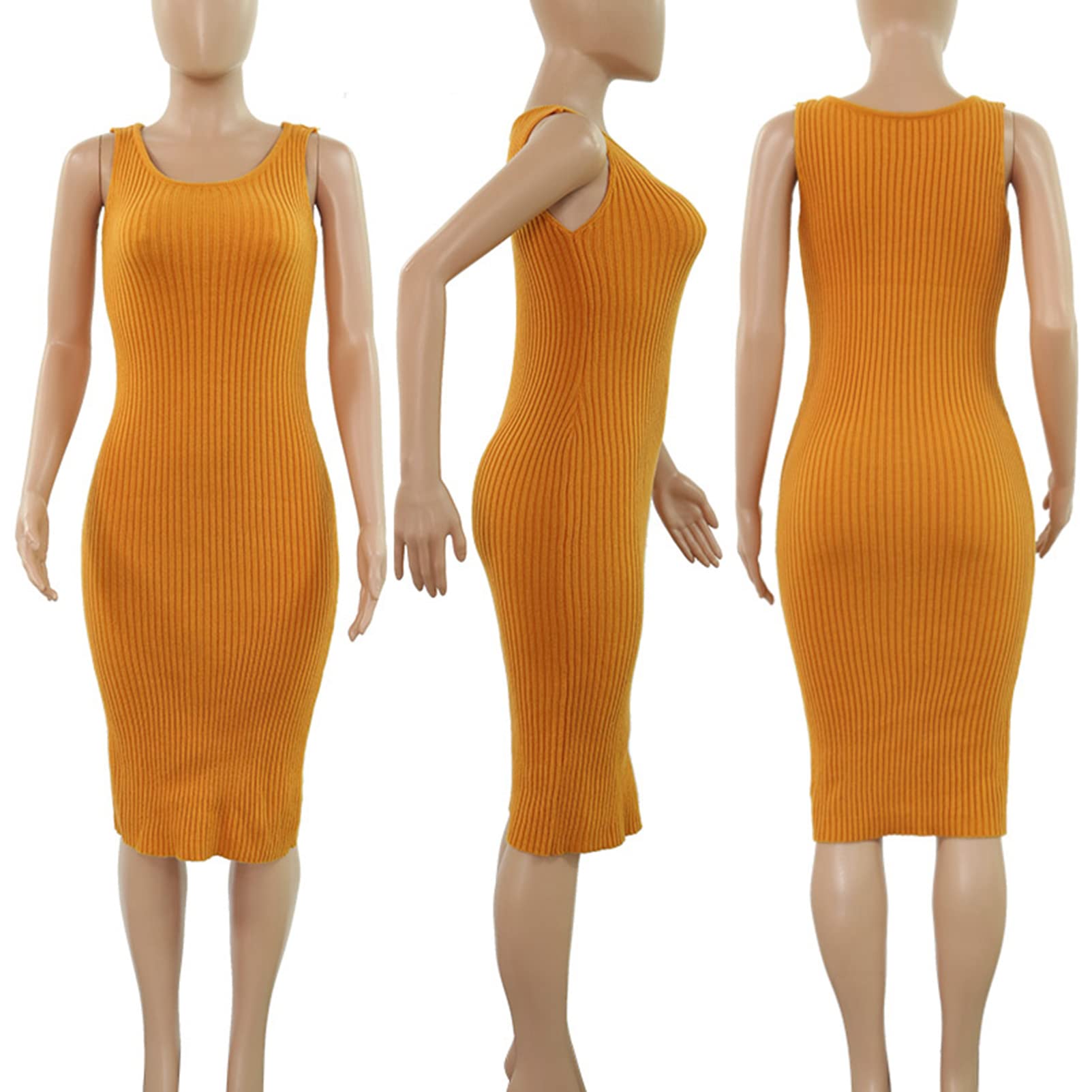 Women's 2 Piece Knit Outfit Set - Long Sleeve Turtleneck Sweater & Bodycon Midi Dress | Winter Fashion, Casual Wear, Office Outfit, Date Night Dress