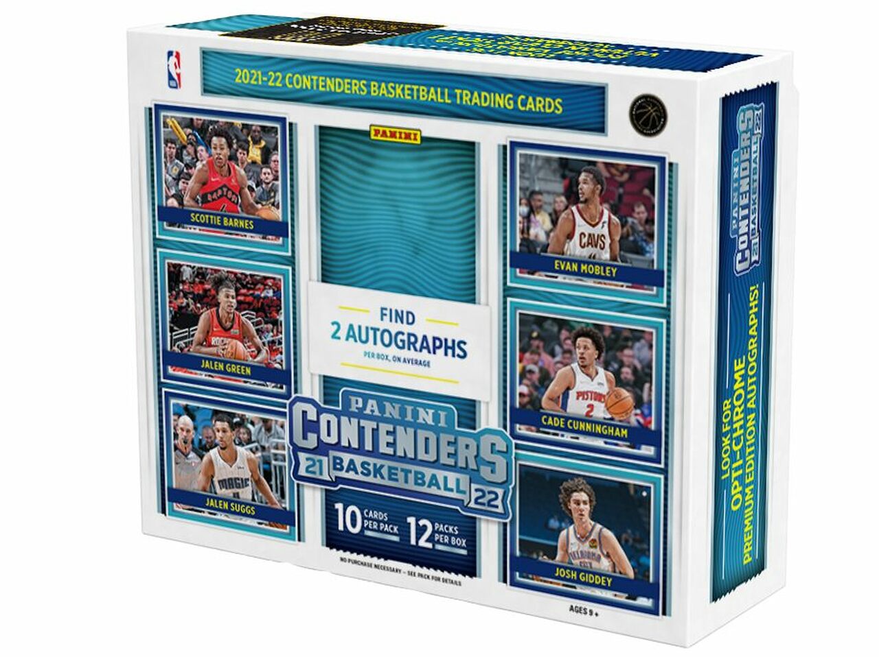 2021-2022 Panini Contenders Basketball Hobby Box - Authentic NBA Trading Cards Collection for Collectors & Investors - Perfect for Sports Memorabilia Displays & Fantasy Basketball Leagues