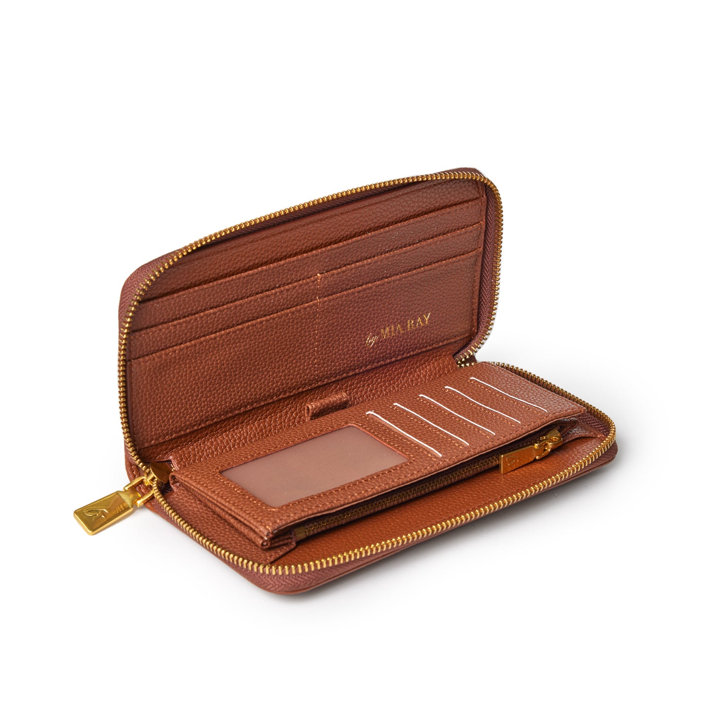 Premium Standard Pebble Wallet in Brown - Slim & Durable RFID Blocking Leather Wallet for Men - Perfect for Travel, Business & Everyday Use