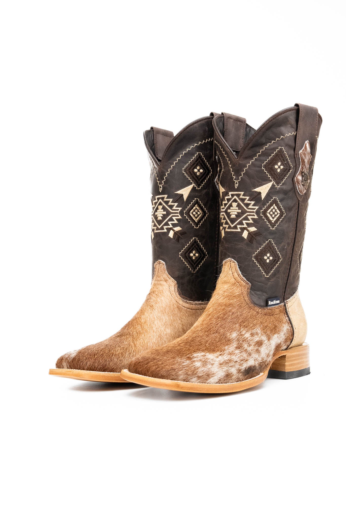 Authentic Men's Cowhide Square Toe Cowboy Boots - Size 12 (NM111) - Western Style Riding Boots for Country Music Festivals & Rodeo Events