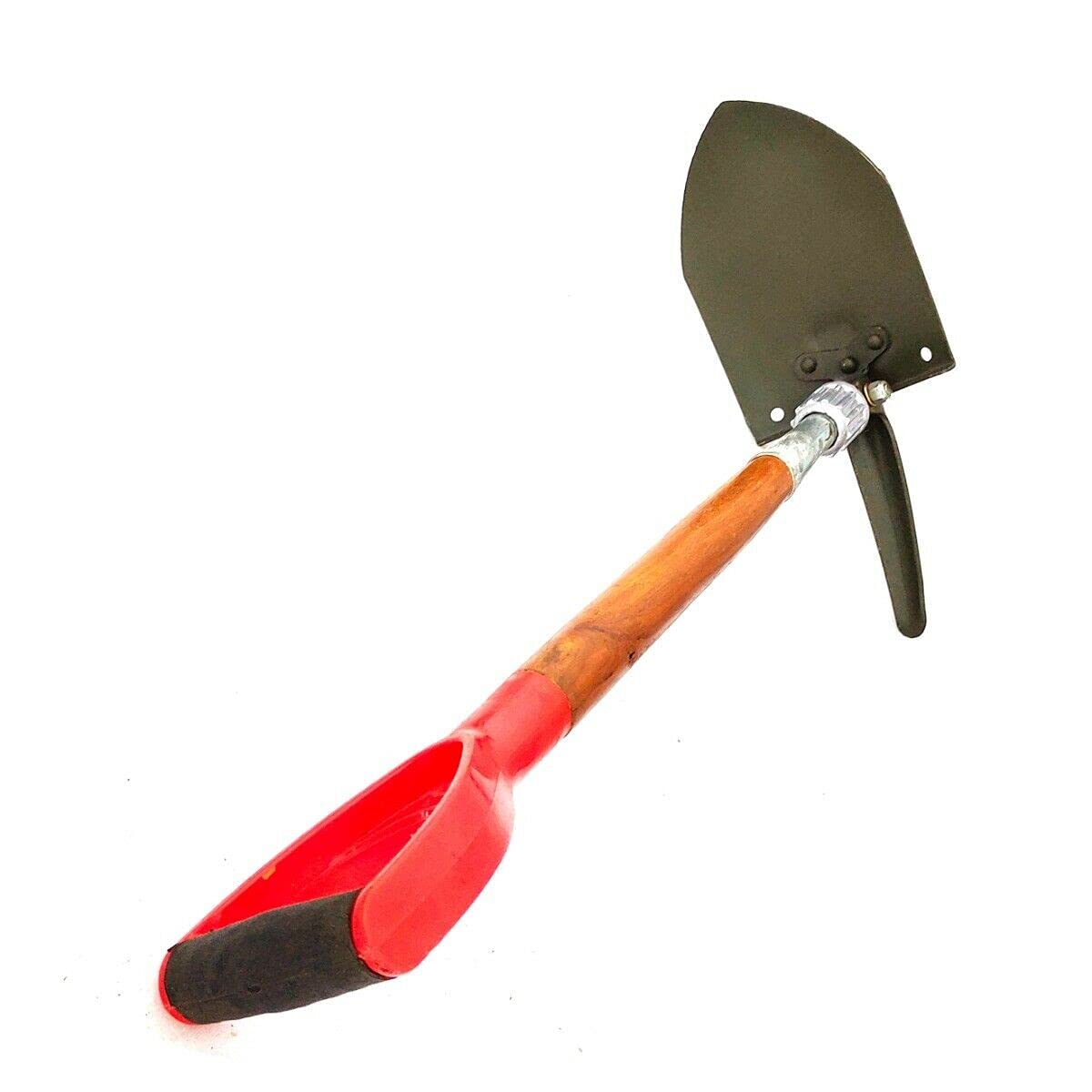 Multi-Function Folding Steel Shovel - Compact Camping & Gardening Spade for Outdoor Adventures, Survival, and Yard Work