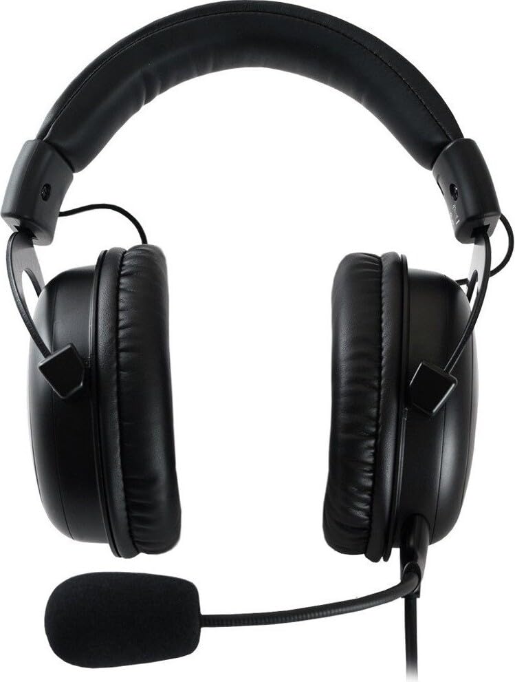 Qpad QH-95 Pro Gaming Headset for PC, PS4, Nintendo Switch, Xbox One & Mobile Devices - 53mm Stereo & 7.1 Surround Sound with USB Sound Card (Black) - Perfect for Competitive Gaming, Streaming & Online Meetings