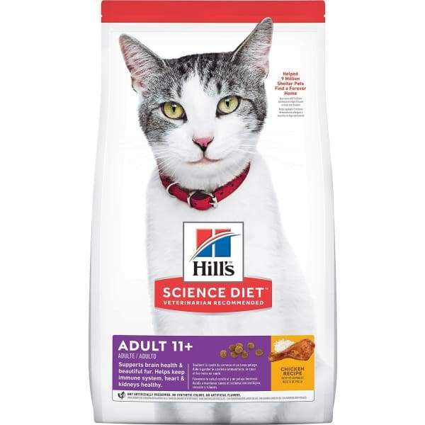Science Diet Mature Adult Senior 11+ Age Defying Dry Cat Food 3.5lbs - Premium Nutrition for Senior Cats - Supports Joint Health & Vitality - Perfect for Indoor Senior Cats & Aging Felines