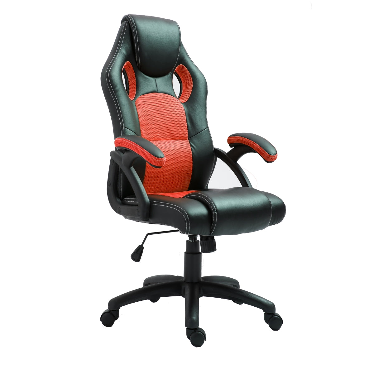 HAWK SERIES 4507 Ergonomic Gaming Chair - Black & Red Racing Style with Lumbar Support - Perfect for PC, Console Gaming & Home Office
