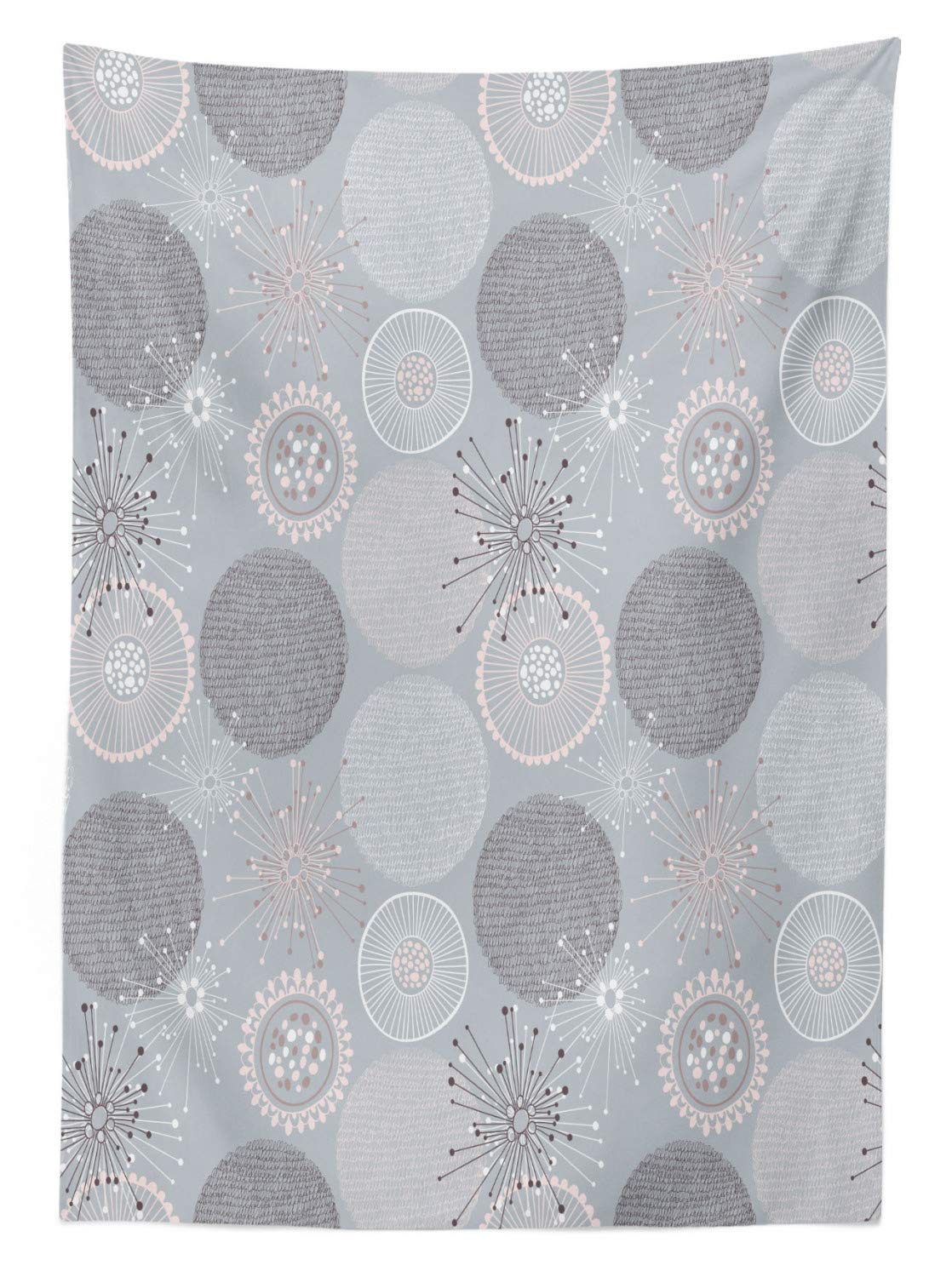 Ambesonne Abstract Round Outdoor Tablecloth – 58
