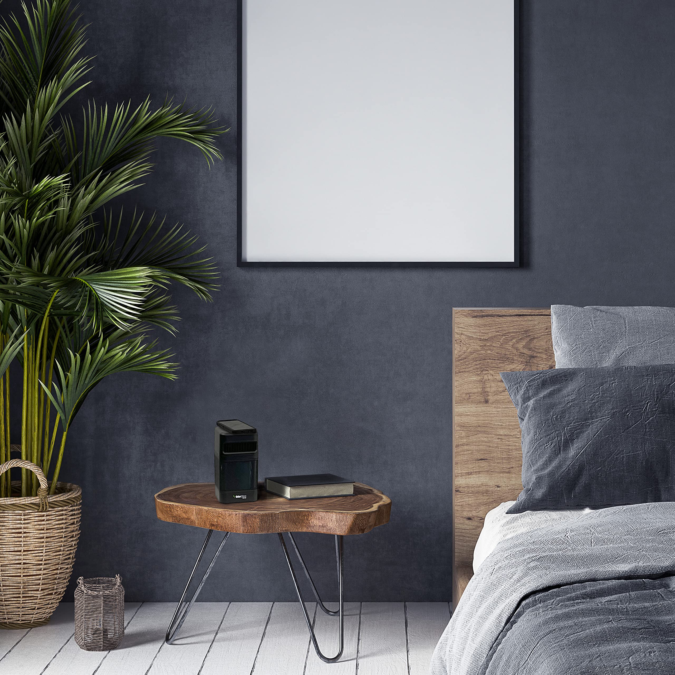 OdorStop OSAP2B HEPA Air Purifier for Home & Office - Covers 300 sq ft, USB Charger, Black - Perfect for Bedrooms, Living Rooms & Small Spaces
