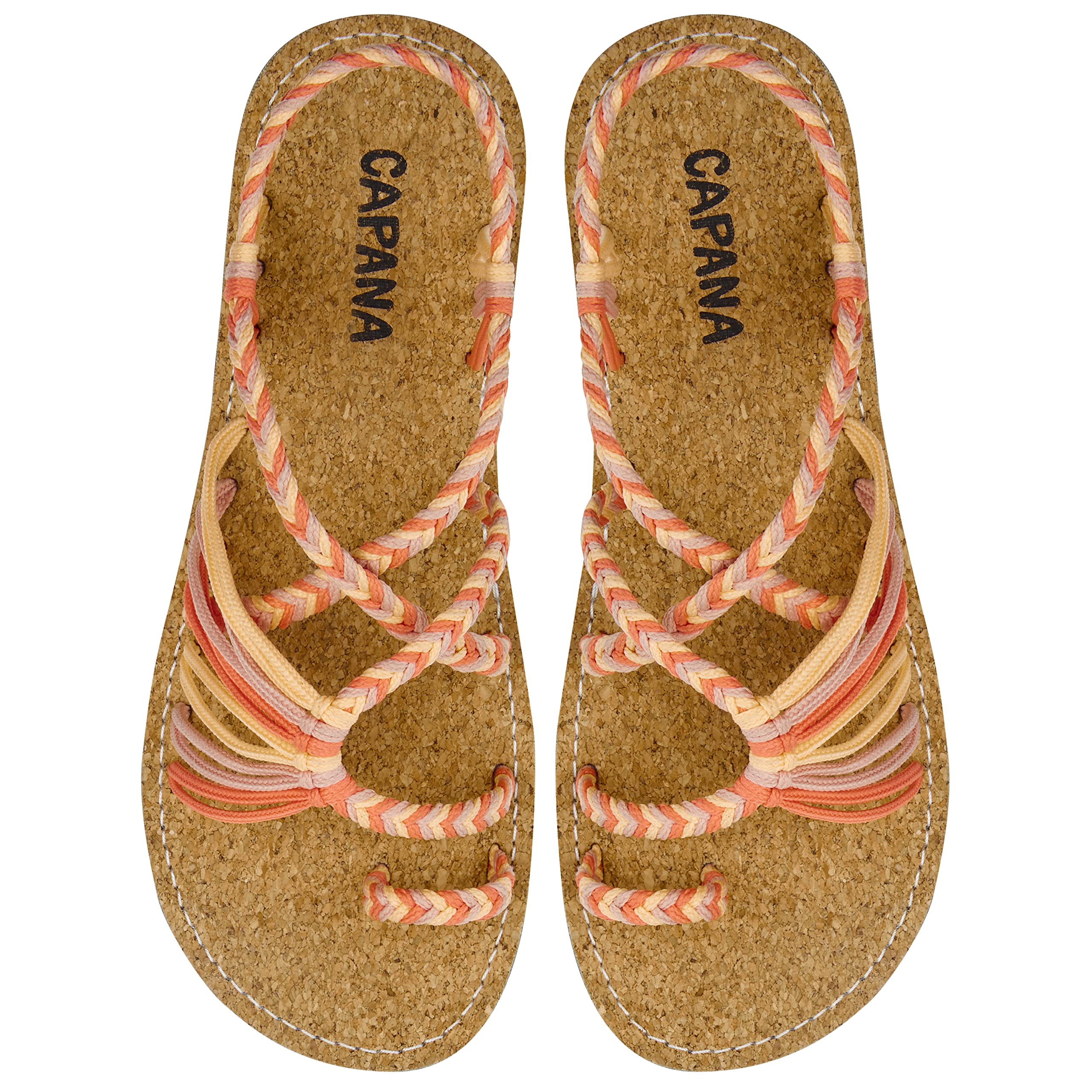 Handwoven Women's Boho Flat Sandals - Comfortable Strappy Rope Sandals for Beach, Walking & Water Activities | Breathable Braided Summer Sandals for Women | Perfect for Vacation, Travel and Casual Outings