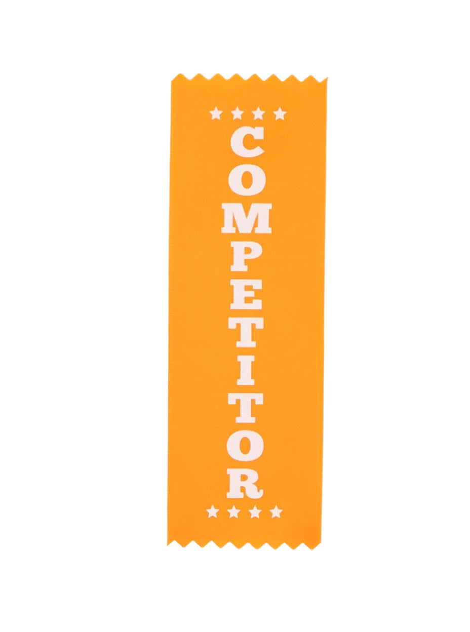 HART Competitor Ribbons - Premium Award Ribbons for Sports, Competitions & Events - Perfect for Trophies, Medals & Recognition Ceremonies