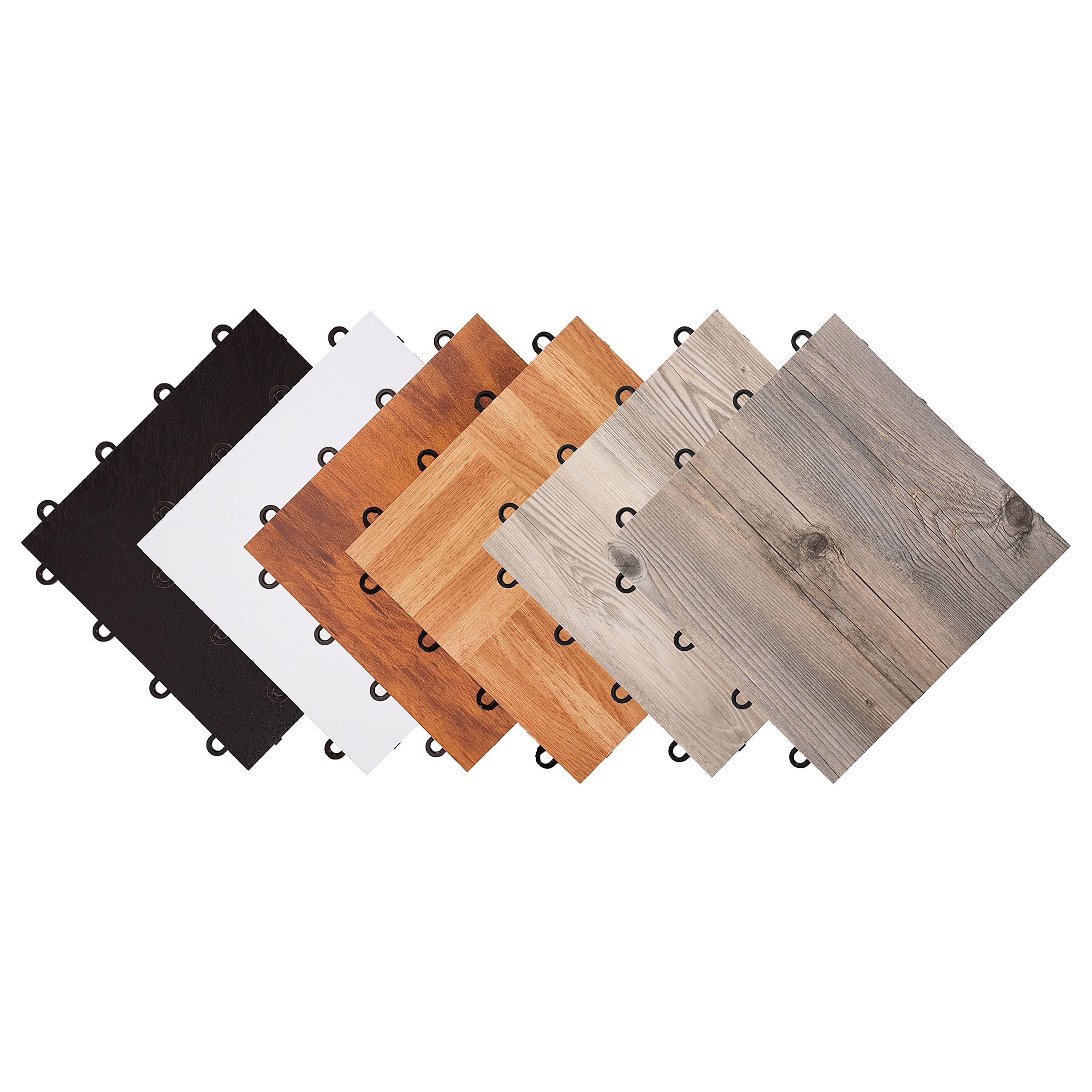 IncStores 3/8 Inch Thick Dark Maple Practice Dance Floor Tiles | Durable Plastic Dance Flooring for Ballet, Tap, Ballroom & More | Perfect for Home Studios, Dance Classes & Performances