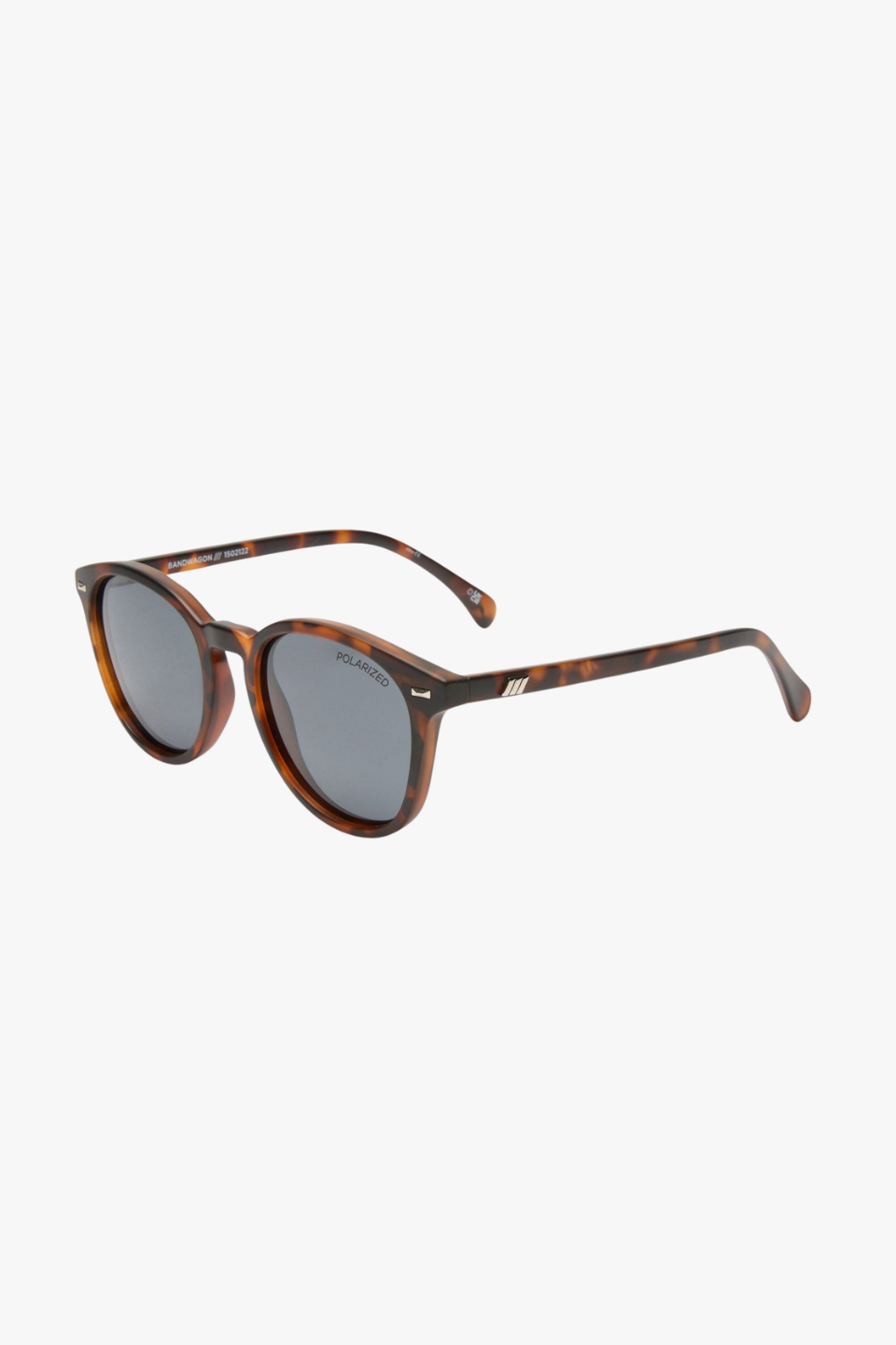 Polarized Round Matte Tortoise Smoke Lens Sunglasses for Men & Women - UV Protection, Fashionable & Comfortable for Driving, Beach, and Outdoor Activities