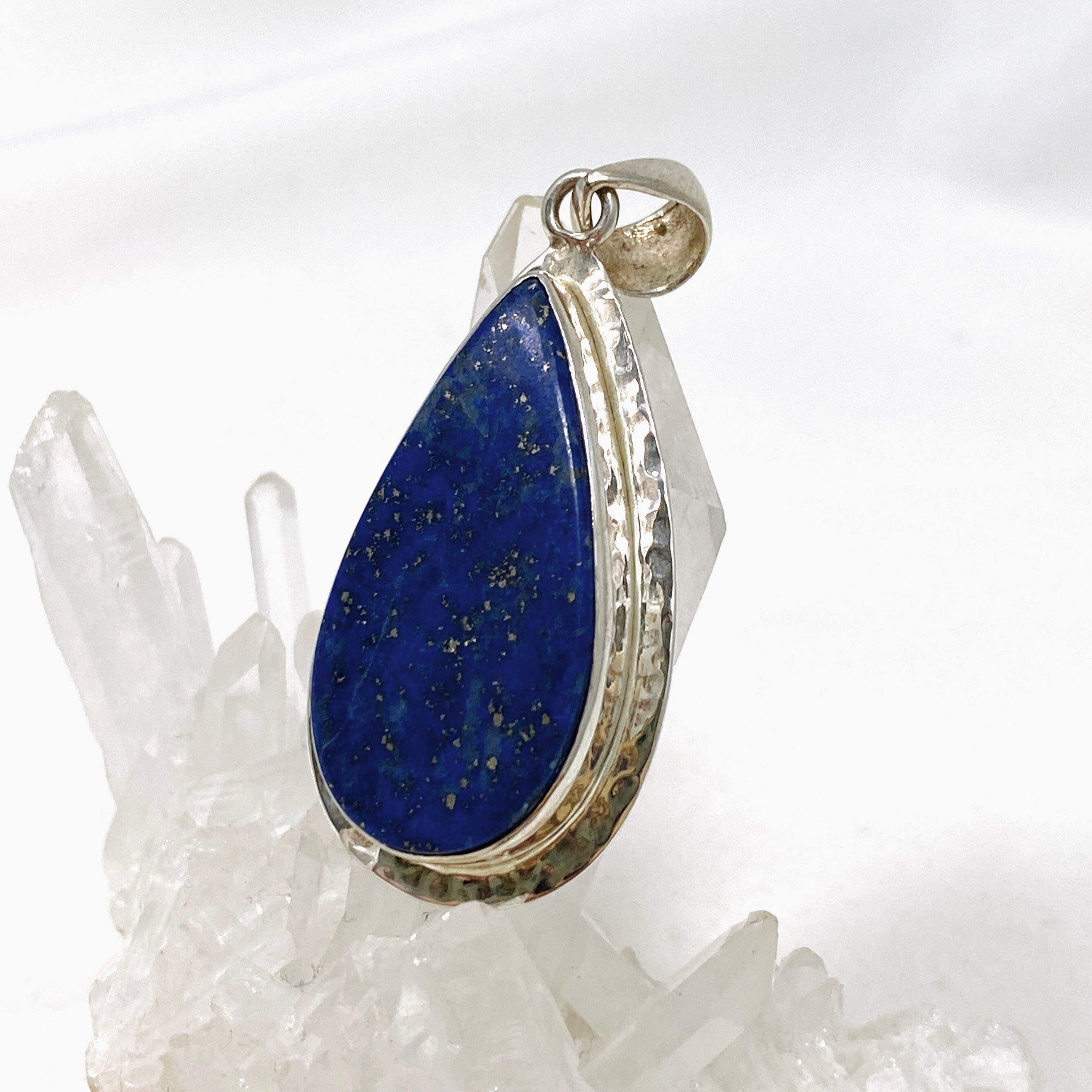 Lapis Lazuli Teardrop Pendant Necklace - Genuine Stone Jewelry for Women, Healing Crystal Gift for Meditation & Spiritual Protection (KPGJ2857) - Perfect for Yoga, Energy Work & Special Occasions