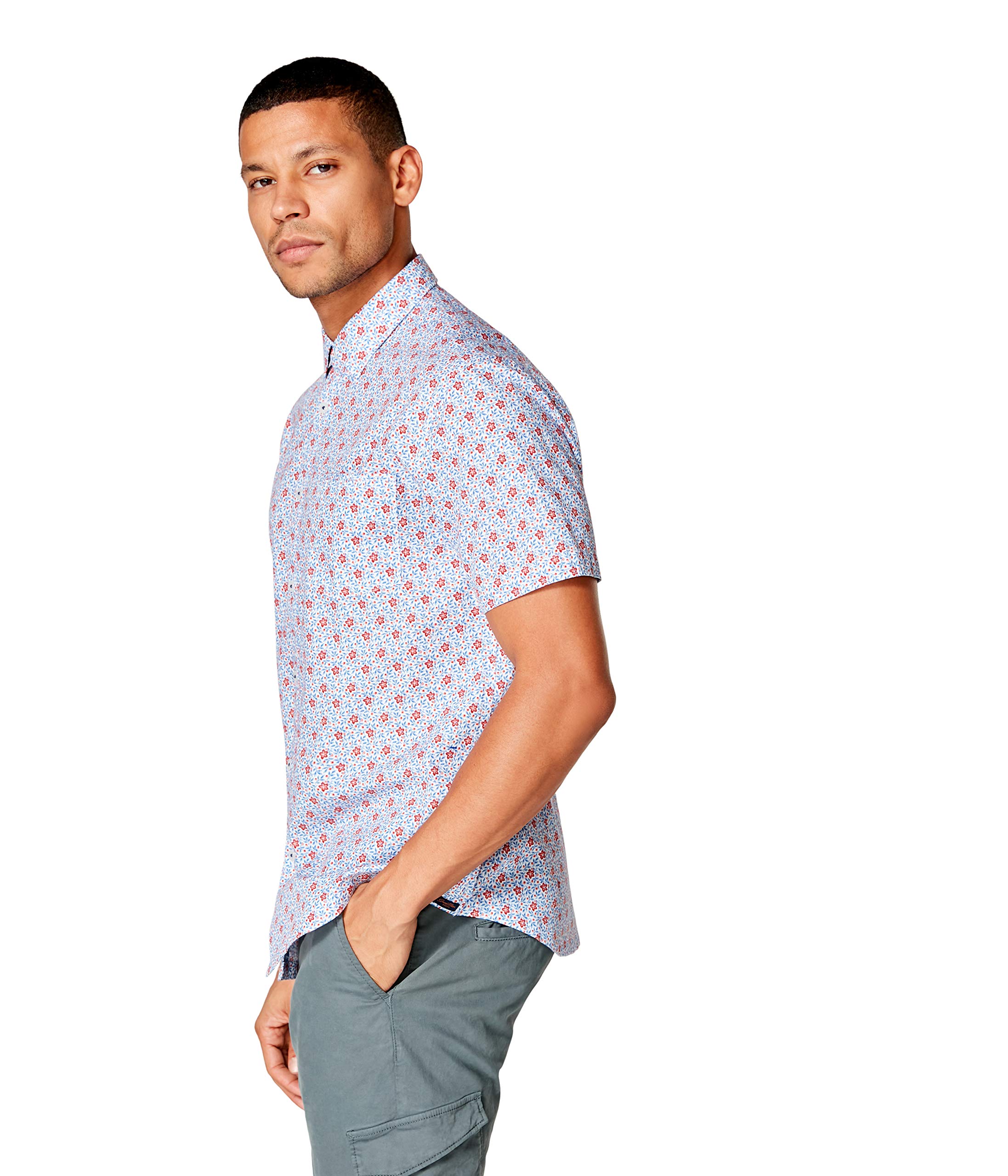 Good Man Brand Men's Woven Button Down Shirt - Casual & Formal Wear for Office, Dating & Business Meetings