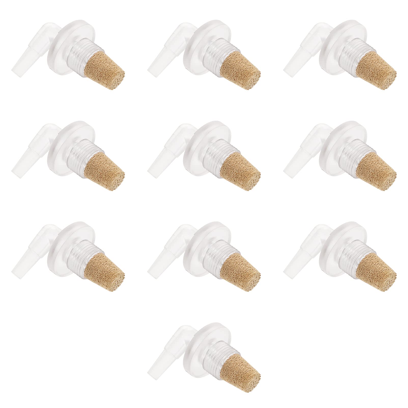 POPETPOP 10pcs Aquarium Air Stone Bubbler - High Oxygen Diffuser for Fish Tank, Pond & Hydroponics | Durable Air Pump Accessories for Healthy Fish & Plants | Perfect for Home Aquariums, Fish Breeding & Water Gardens