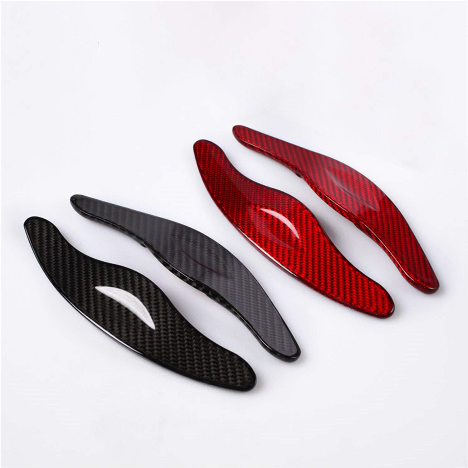 Genuine Pure Carbon Fiber Steering Wheel Paddle Shifters for Toyota Reiz Corolla Camry - Black | Racing & Performance Driving Accessories