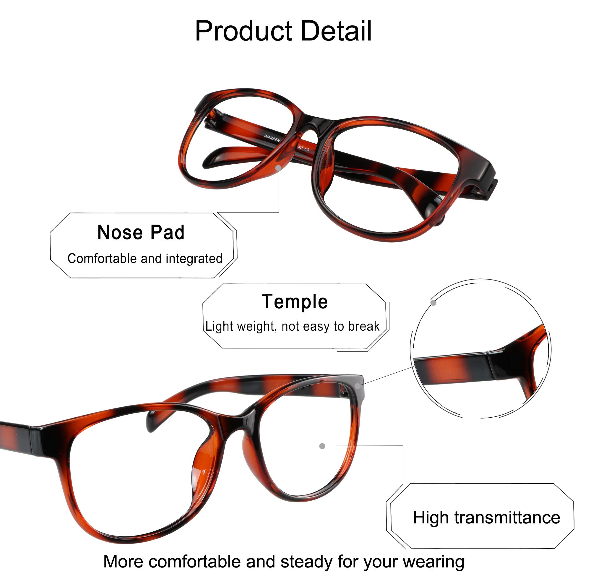 YEIN Bifocal Reading Glasses with Photochromic Lenses - Brown & Grey Transition Sunglasses for Women & Men - Perfect for Reading, Driving, and Outdoor Activities