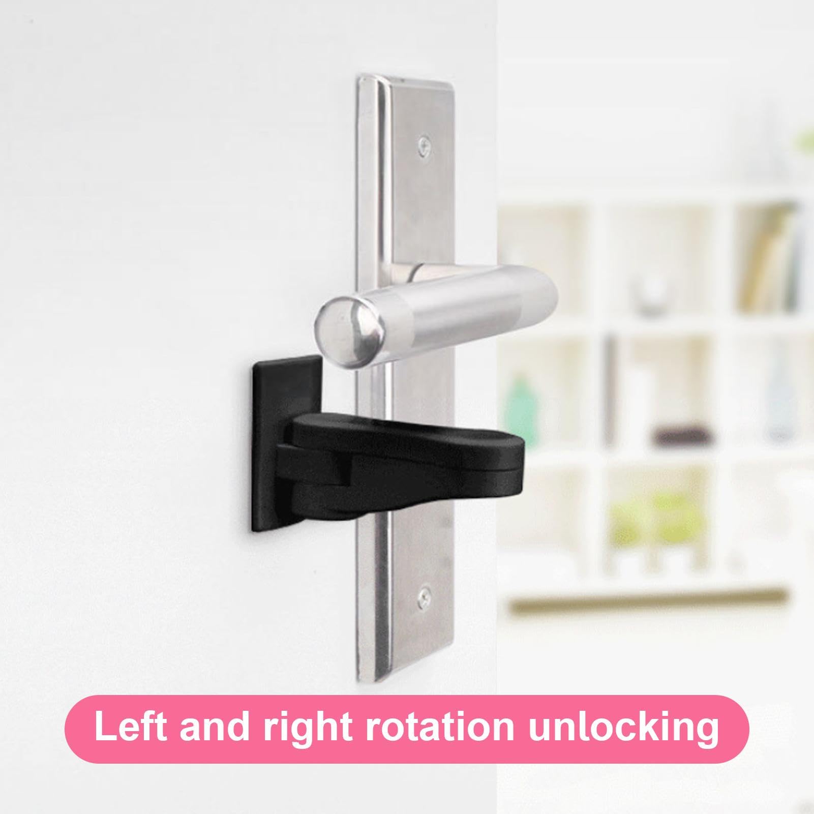 Child Proof Door Handle Lock - Heavy Duty Cabinet Lock for Kids Safety | Easy Install for Home & Office