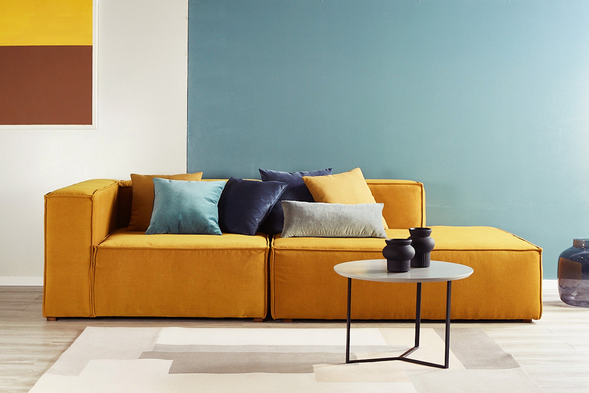 Modular Sofa Set - Modern Bold Design for Living Room, Lounge & Office | Comfortable Sectional Couch with Customizable Configurations
