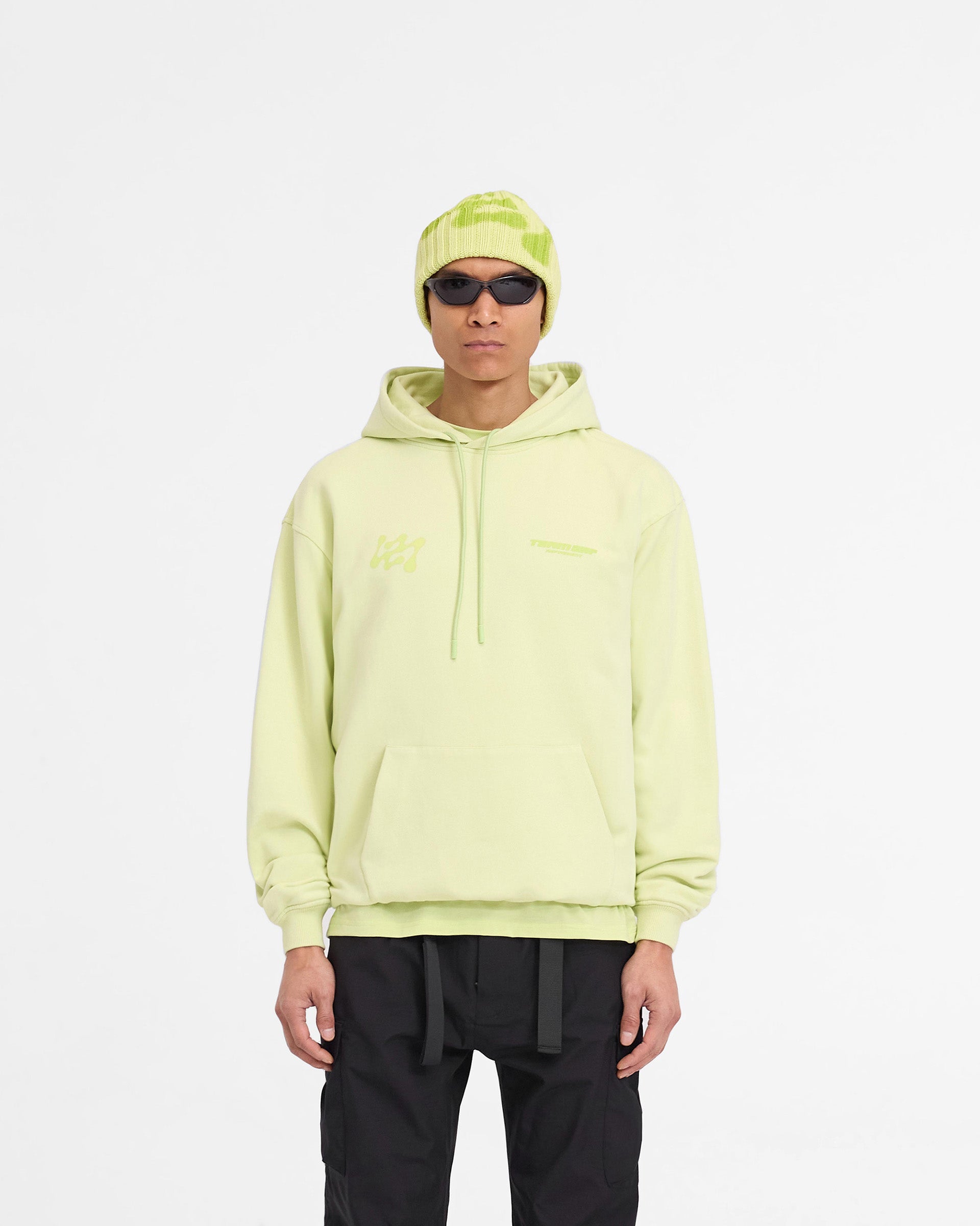 247 Future Terrains Oversized Hoodie - Shadow Lime | Streetwear Fashion for Men & Women | Perfect for Casual Wear, Gym & Outdoor Activities