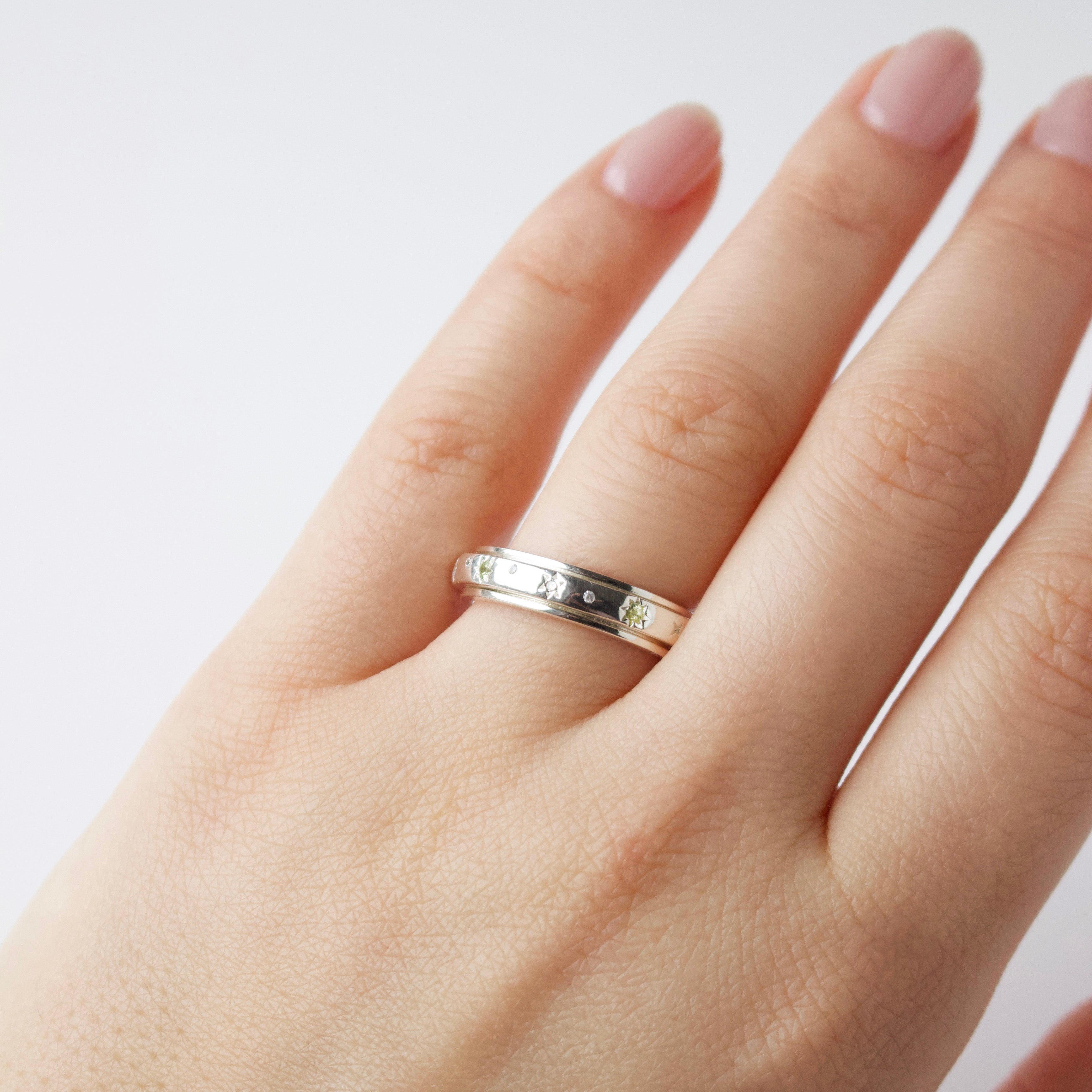 Diamond Spinning Constellation Ring for Women - Elegant Zodiac Jewelry Gift for Birthday, Anniversary & Special Occasions