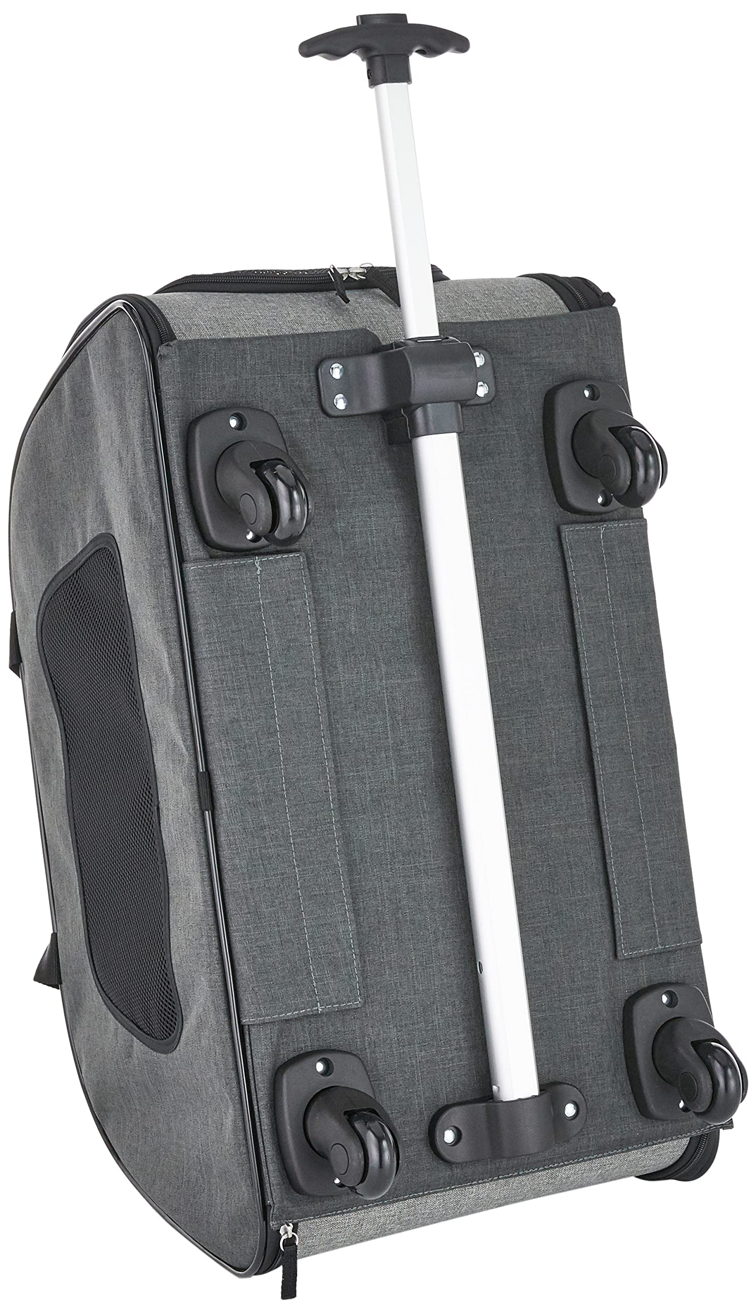 Trixie Wheeled Pet Carrier for Dogs - Grey, 26.4