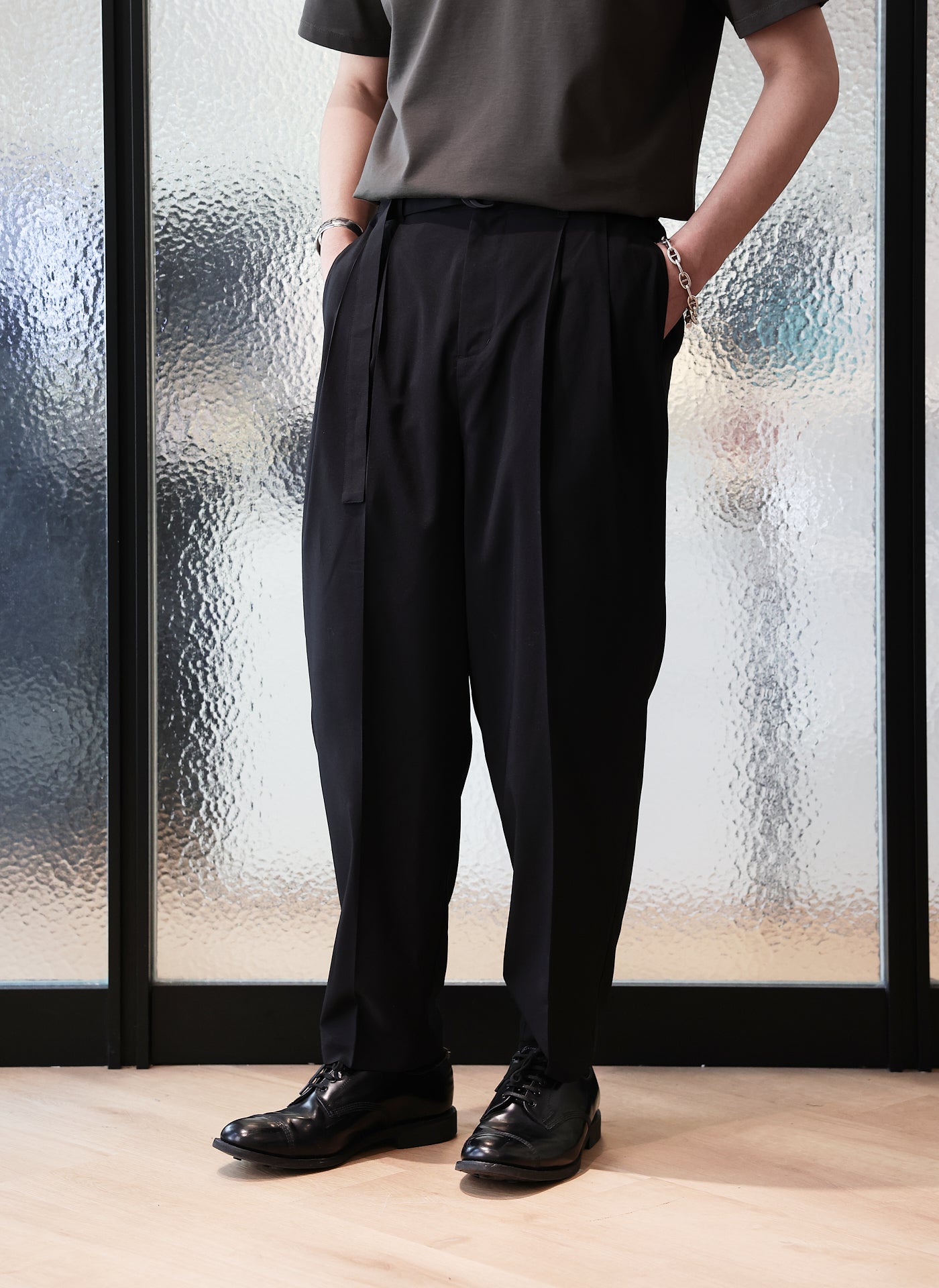 Solotex Wide Tapered Pants for Women - Comfortable High Waist Casual Trousers (Size 12) | Perfect for Office, Travel & Everyday Wear
