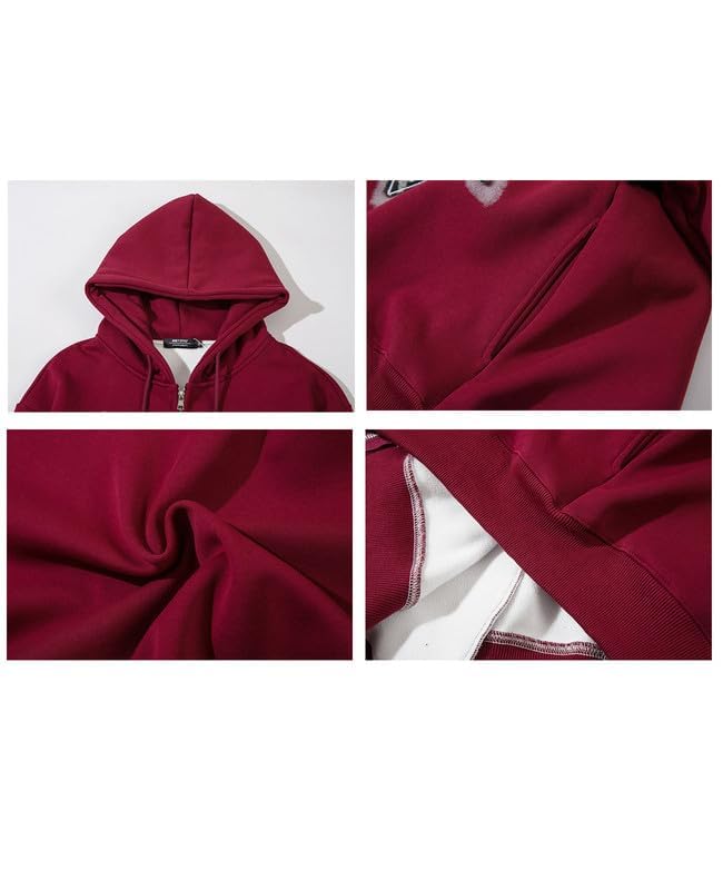 Y2K Graphic Hoodies for Women & Men - Zip Up Star Jackets, Aesthetic Sweatshirts, Gothic Fashion Clothing | Perfect for Streetwear, Casual Outfits & Retro Style