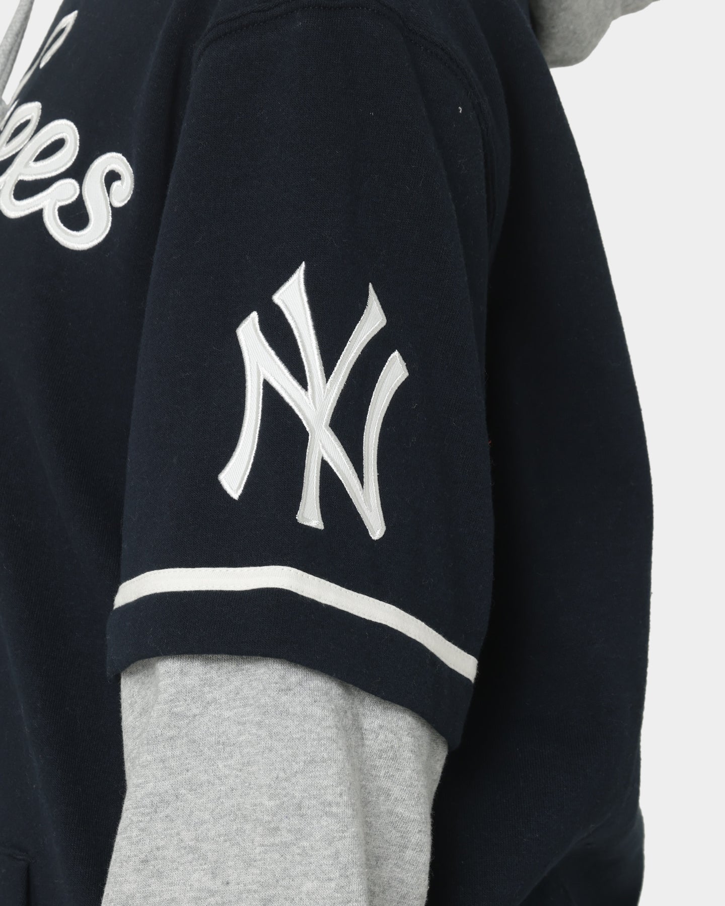 47 Brand New York Yankees Shortstop Hoodie - Navy Blue Pullover for Men & Women - Cozy Fall & Winter Wear for Baseball Fans & Street Style