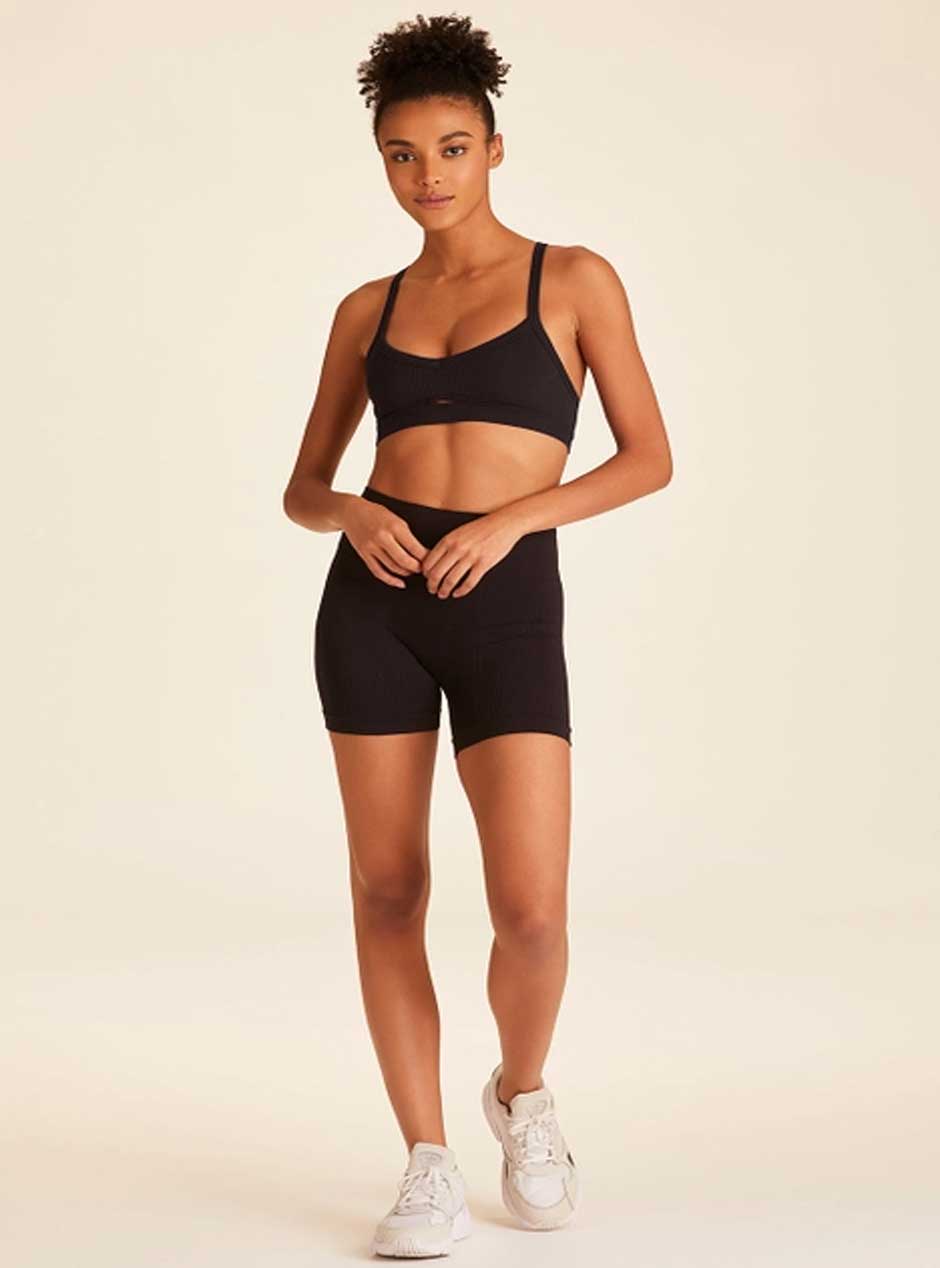 Alala Women's High Waist Seamless Biker Shorts - Black | Workout, Yoga, Running & Lounge Wear for Women