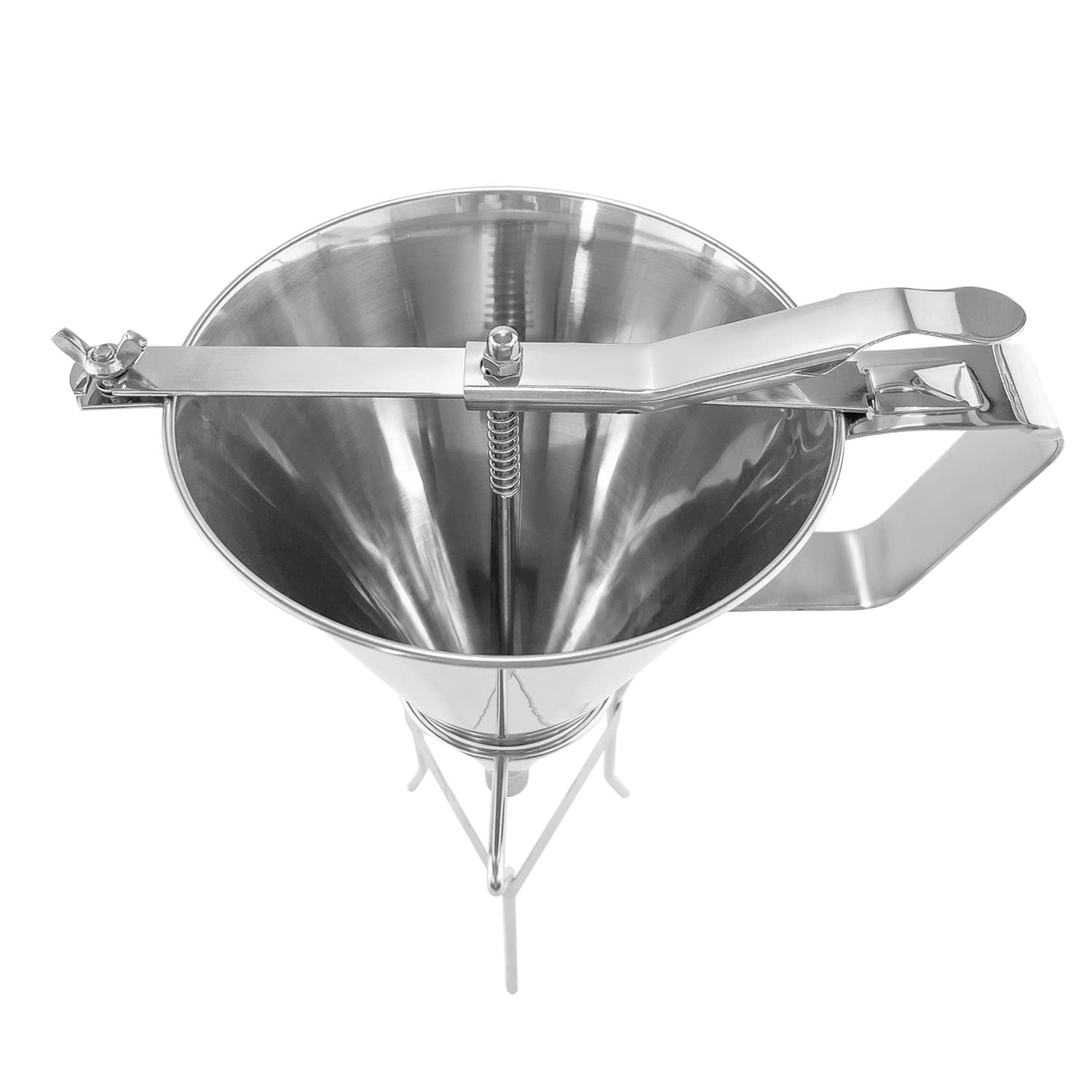 ALDKitchen Stainless Steel Dough Dispenser with 3 Nozzles & Funnel - Perfect for Baking Cookies, Cupcakes, Pancakes & Decorating Cakes