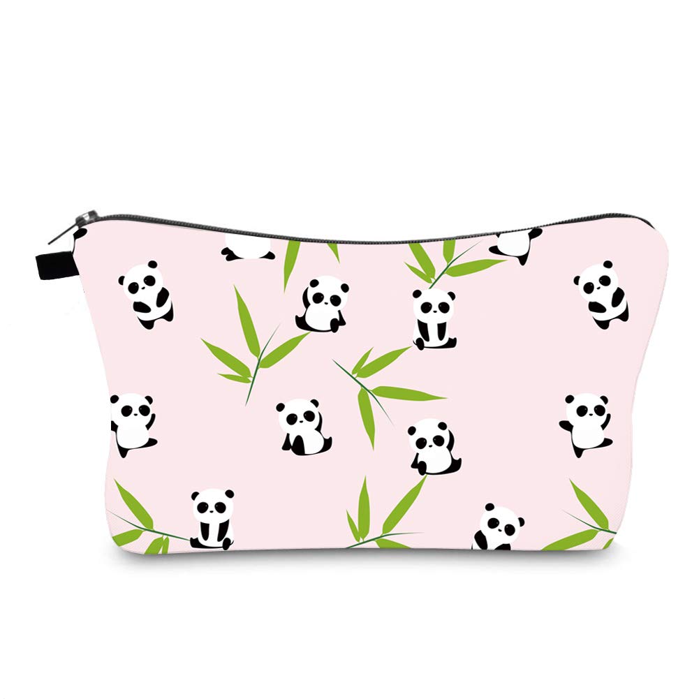 Jom Tokoy Hakuna Matata Panda Print Makeup Bag - Waterproof Travel Cosmetic Organizer for Women | Perfect for Travel, Gym & Daily Use (Style 1093)